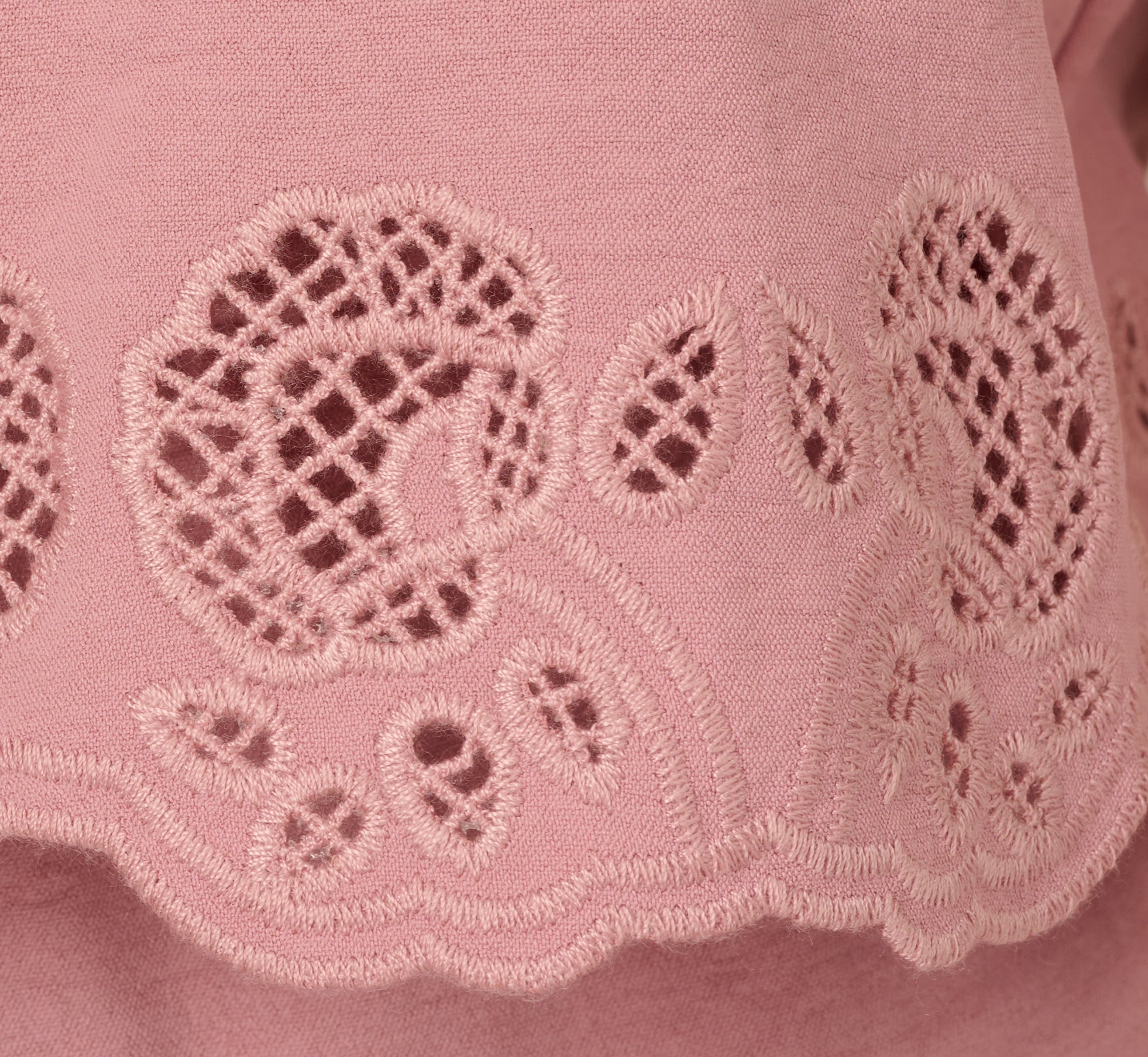 Elegant Lace Hem Tie Front Shirt & Pull-On Pant Set in Deauville Mauve | Women's Casual Outfit for Work, Date Night & Spring Occasions