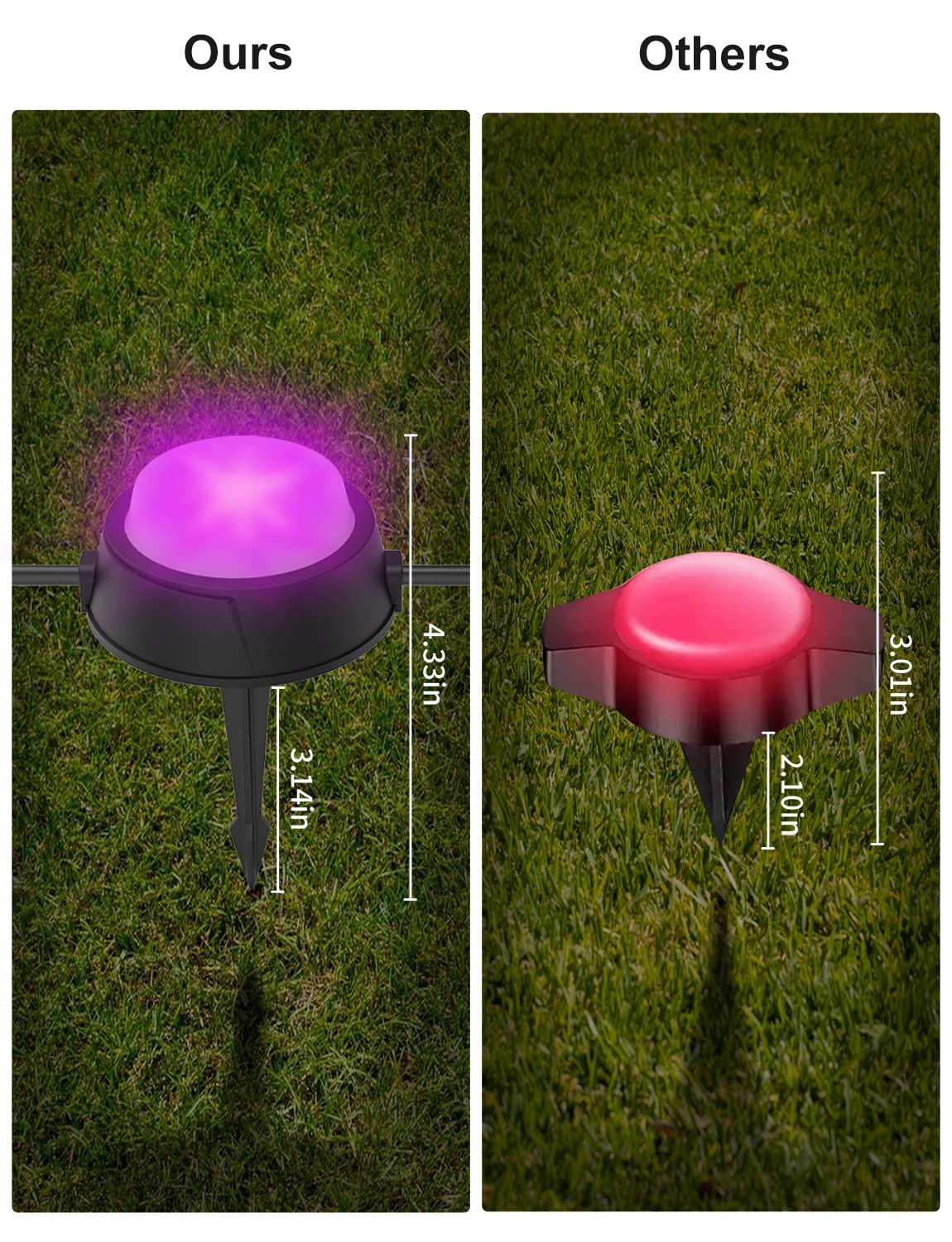 26 Pack Outdoor Ground Lights - 59FT Smart RGBICW Pathway Lighting with Alexa & App Control, IP67 Waterproof Landscape Lights for Garden, Yard, Patio, Lawn Decor | Perfect for Evening Walkways, Backyard Parties & Holiday Decorations