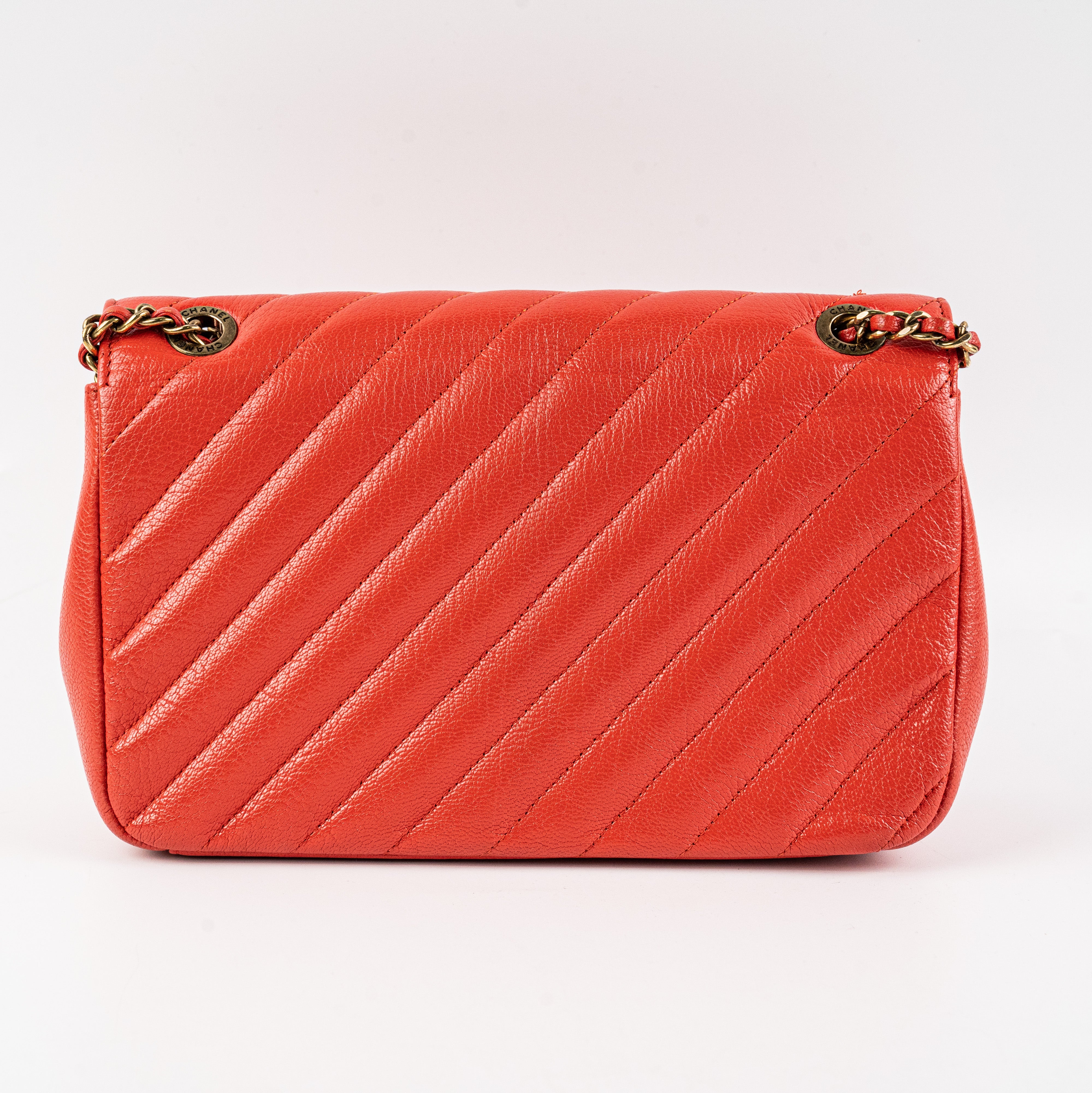 Chanel Seasonal Flap Red Crossbody Bag for Women - Luxury Designer Handbag for Evening Parties & Date Nights