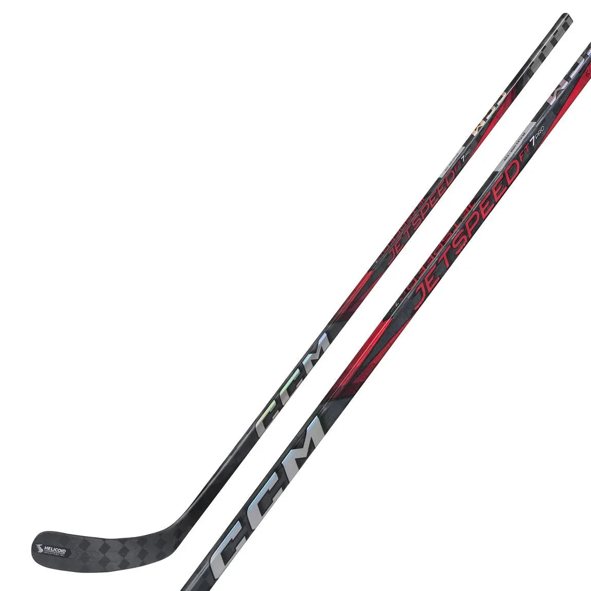 CCM Jetspeed FT7 Pro Hockey Stick for Junior Players - Lightweight Carbon Fiber Hockey Stick for Youth & Kids - Perfect for Ice Hockey Training & Games