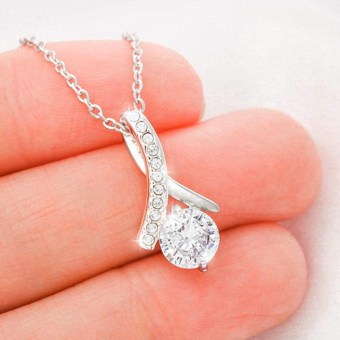 Simple Gifts Necklace for Future Wife - Elegant Engagement, Birthday, Christmas, and Vacation Gift for Fiancee, Sentimental Bride-to-Be Jewelry for Romantic Occasions