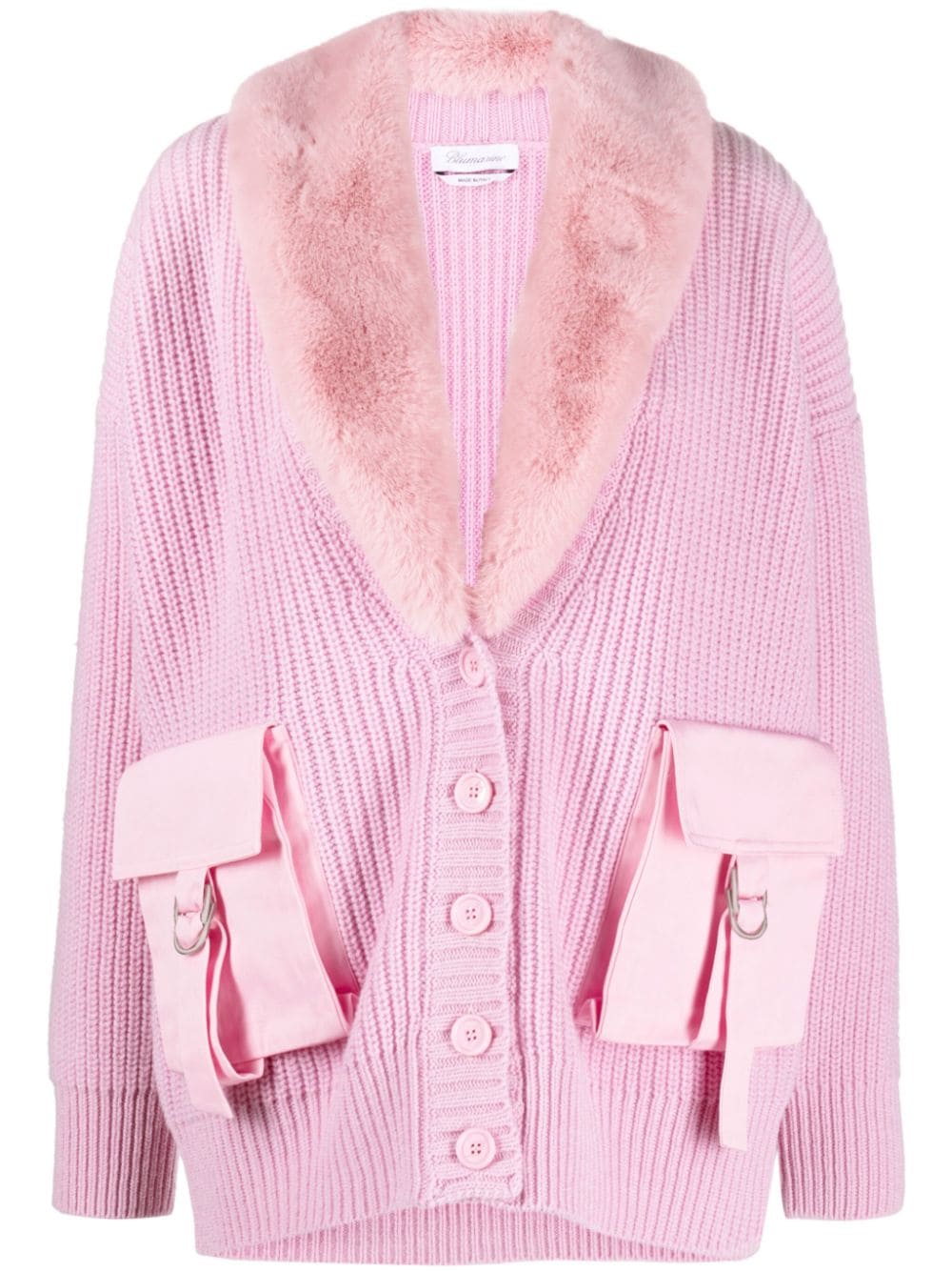 Blumarine Women's Pink Jacket - Stylish & Trendy Outerwear for Fall & Winter Fashion | Perfect for Casual Outings & Date Nights