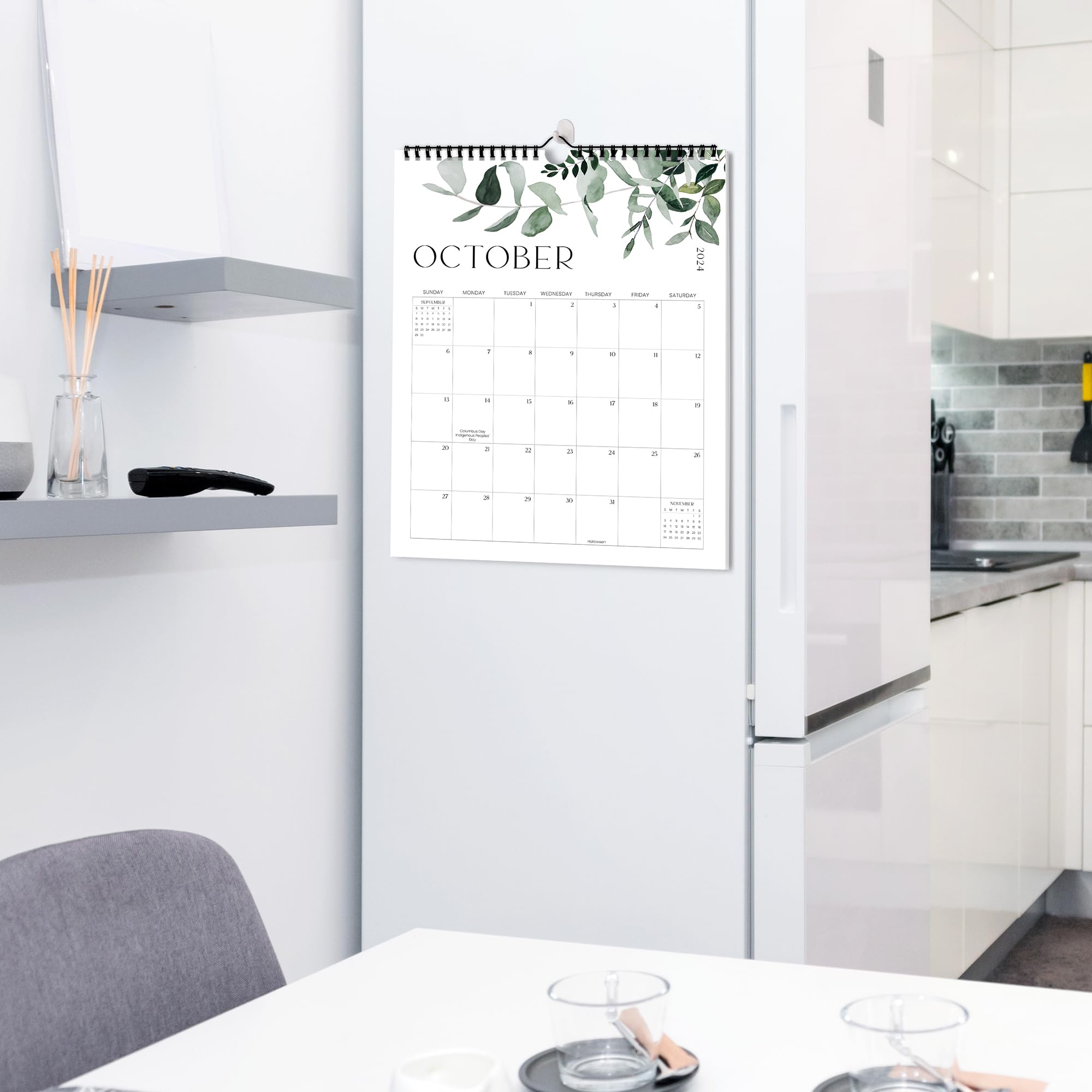 2025 Wall Calendar - June 2024 to December 2025 | Modern Greenery Planner for Home & Office Organization | Perfect for Scheduling, Planning & Gift Giving
