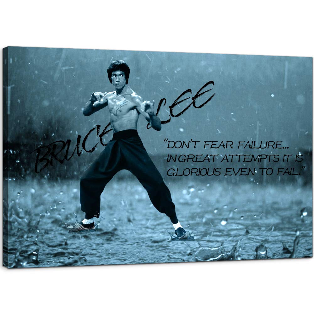 Motivational Poster - Inspirational Wall Art for Gym, Office & Home Decor - 28''W x 40''H Canvas Print - Perfect for Workout Rooms, Classrooms & Workspaces