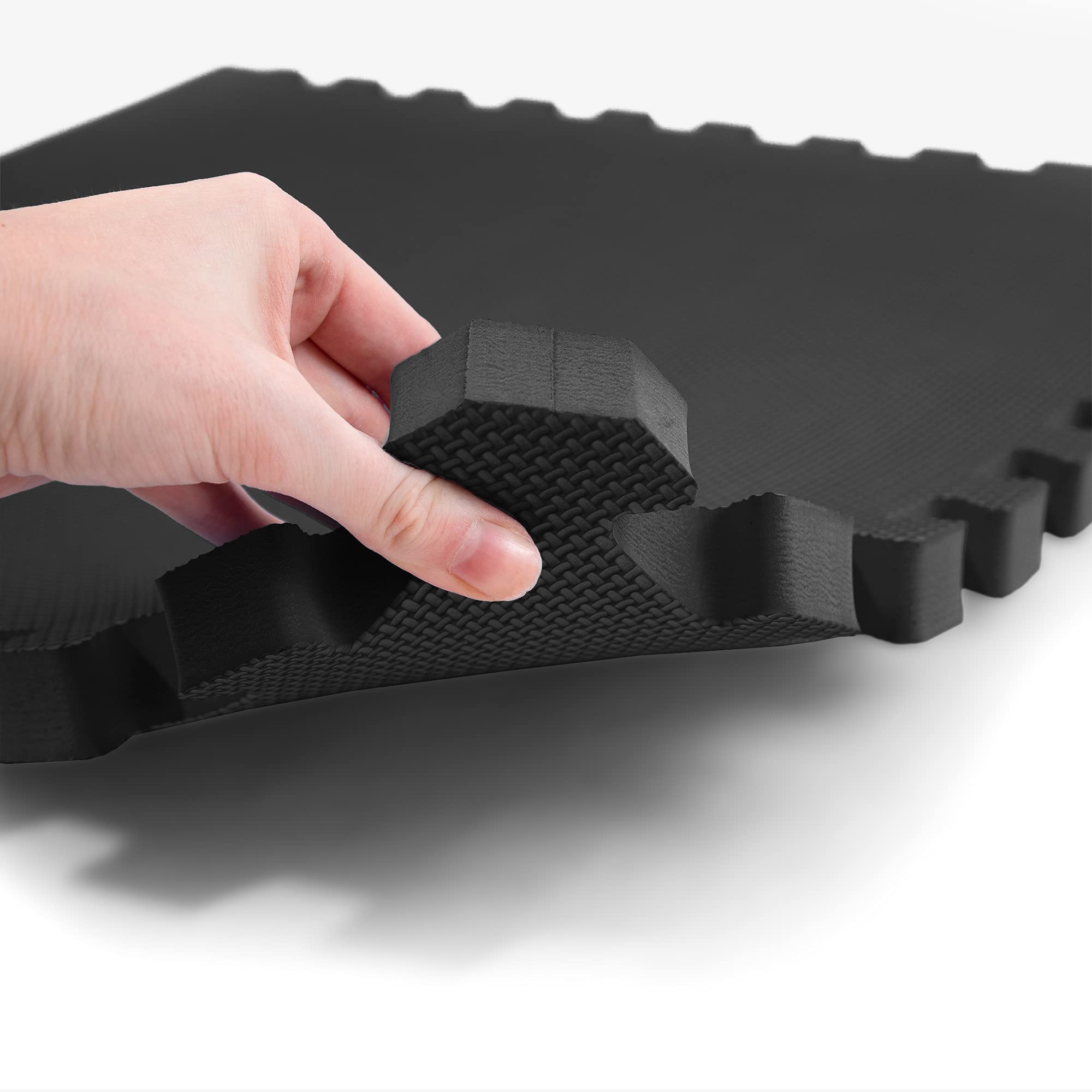 IncStores Fitness Foam Flooring Tiles - Interlocking Exercise Mats for Home Gym, Playroom & Workout Areas | Lightweight Floor Protection, Shock Absorption & Comfort | Ideal for Yoga, Weightlifting & Kids Play Space