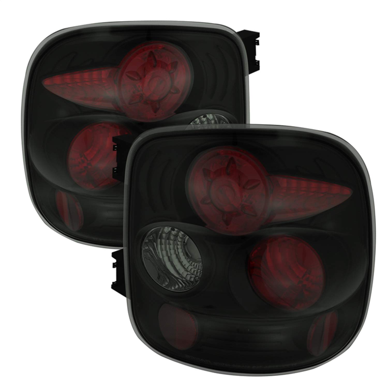 Spyder 5078070 Euro Style Black Smoke Tail Lights for 1999-2004 Chevy Silverado Stepside - 3157 Bulbs Not Included | Upgrade Your Truck's Style & Night Visibility for Street & Show Use