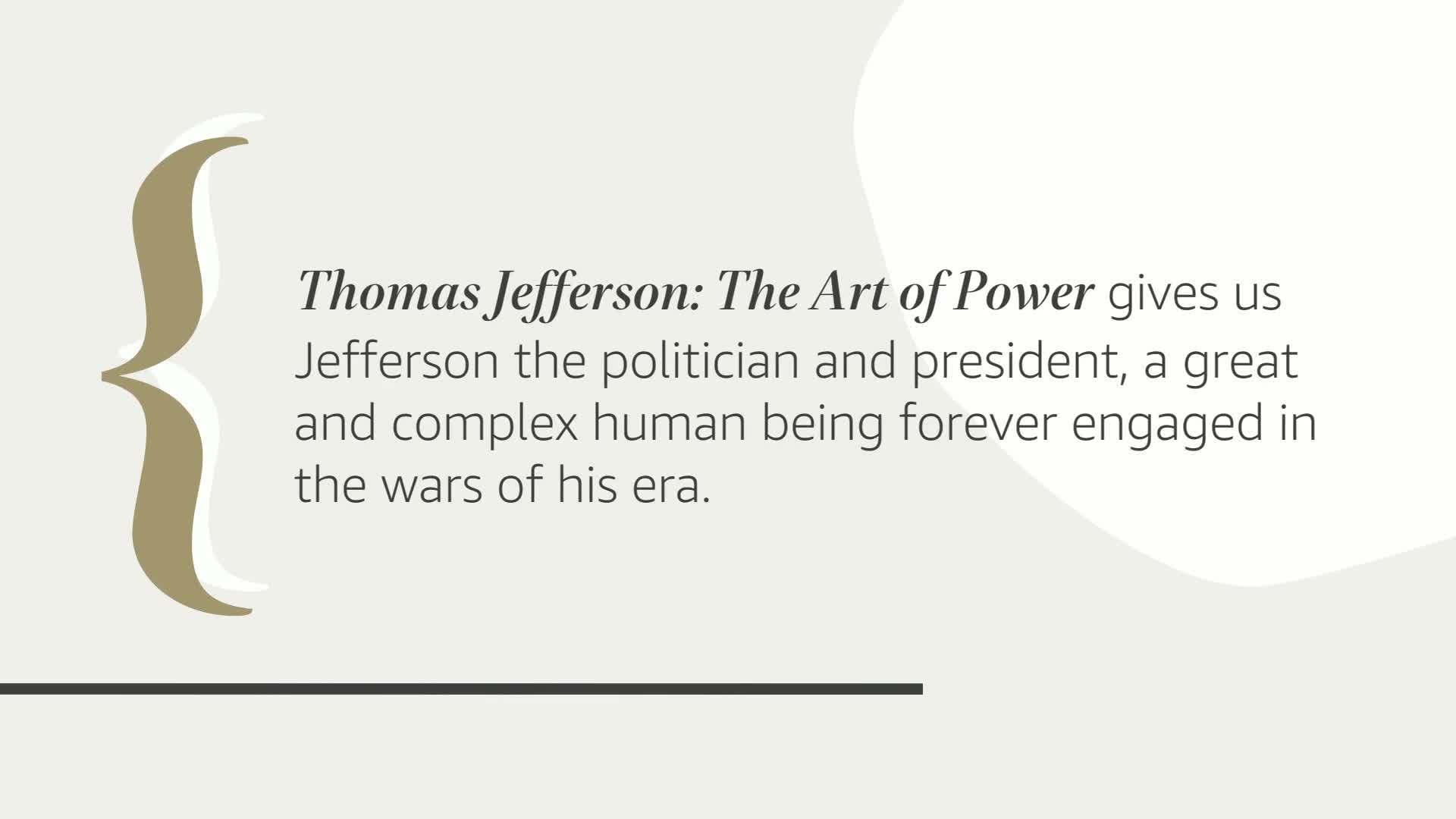 Thomas Jefferson: The Art of Power - Biography of America's Founding Father | Leadership Lessons & Historical Insights | Perfect for History Buffs & Political Science Students