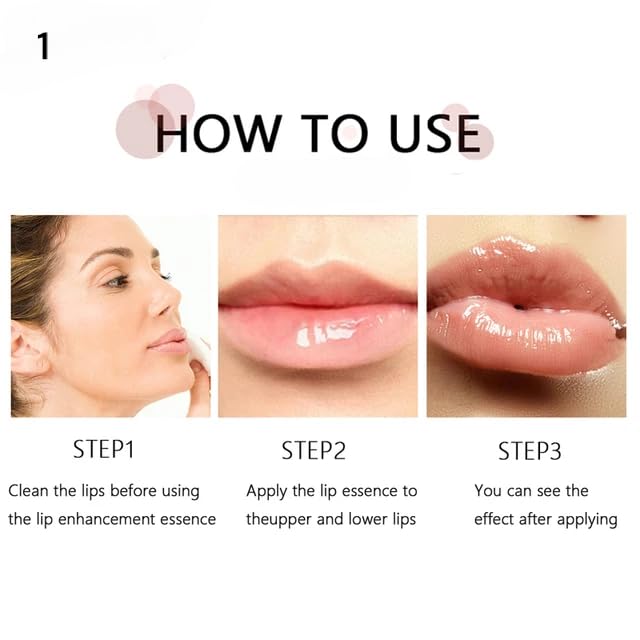 Natural Lip Plumping Serum with Shea Butter & Vitamins C + E - Hydrating Lip Oil for Dark Lips Treatment, Lightening & Volumizing Care for Men & Women | Perfect for Daily Moisturizing, Night Lip Mask & Glossy Lip Prep