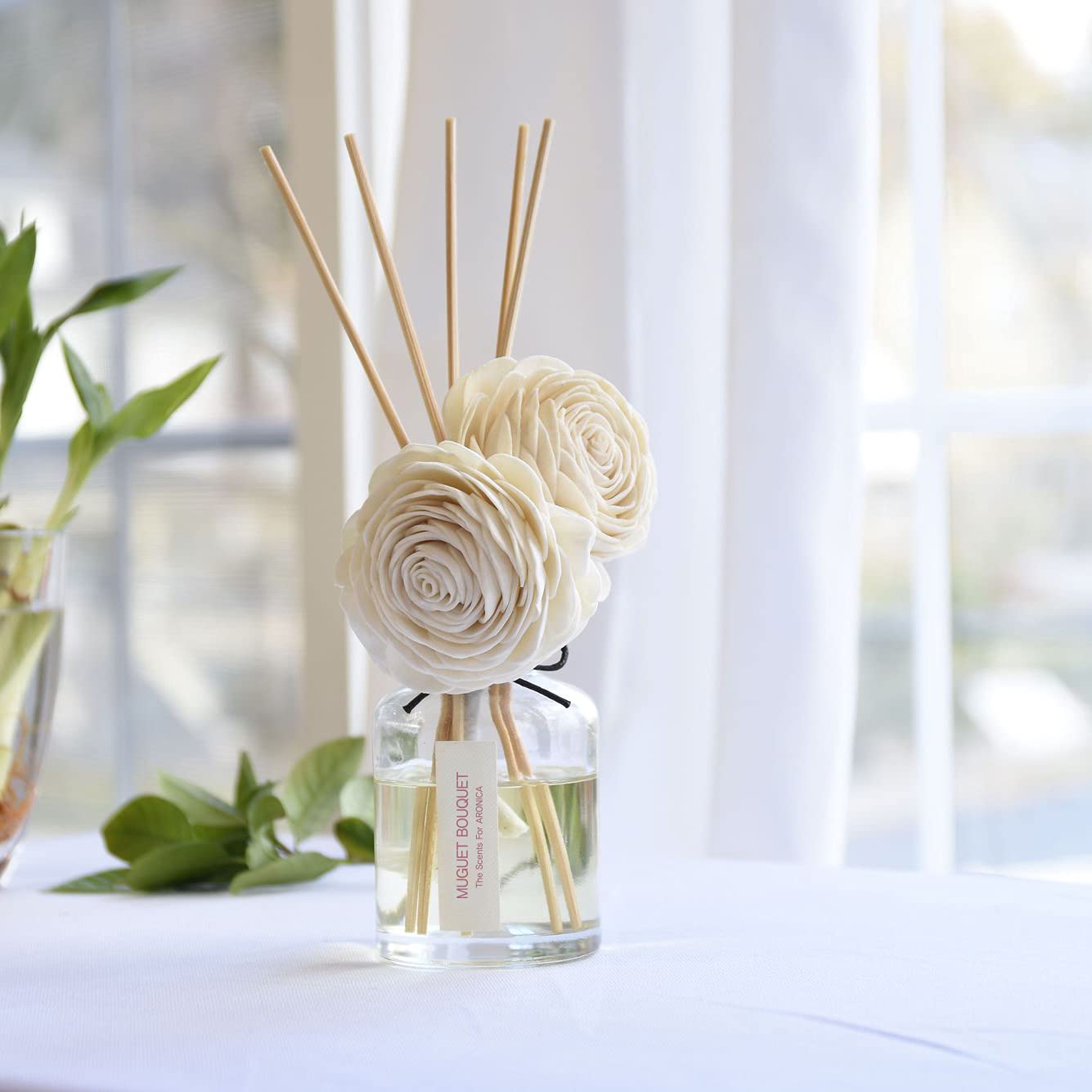 Aronica Wall Flowers Refill - Essential Oil Diffuser & Wall Plug Air Freshener | Organic Home Air Freshener with Muguet Lily of The Valley Scent | Perfect for Living Room, Bedroom, Bathroom & Office