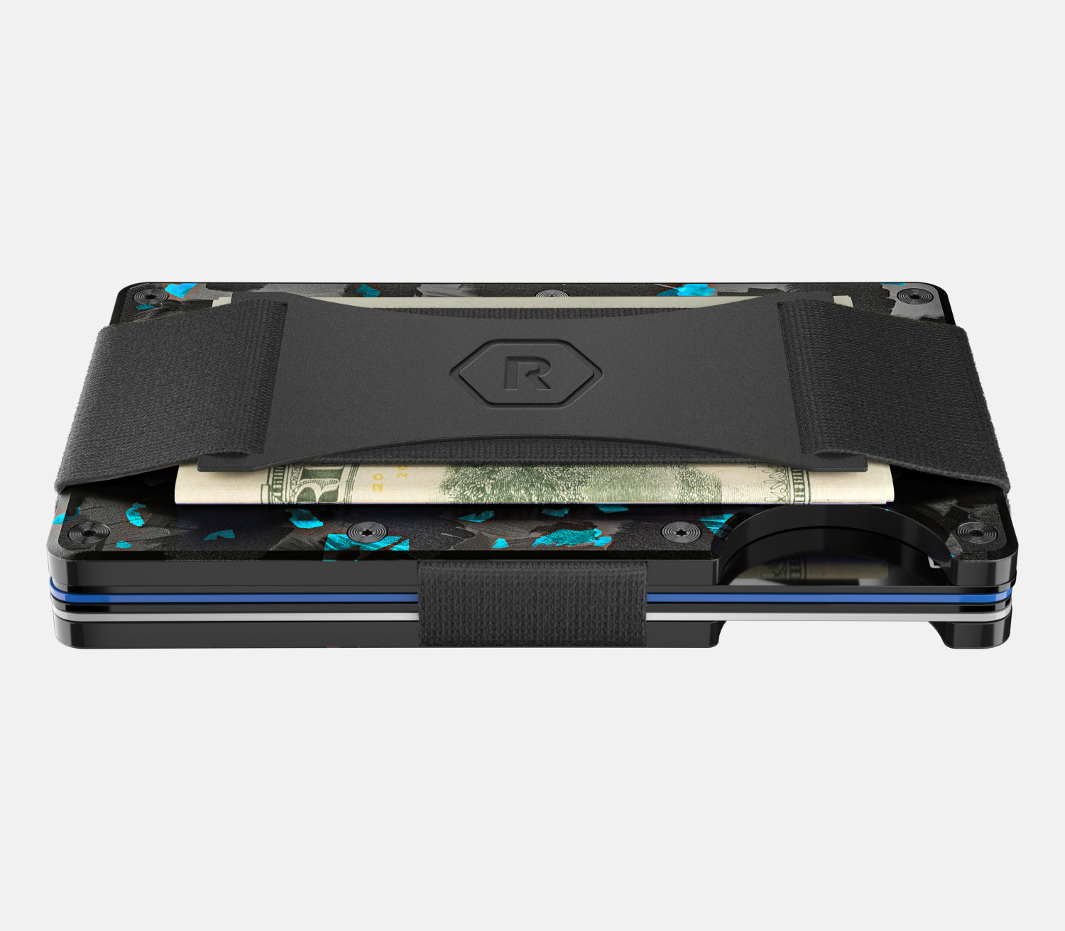 Premium Ridge Wallet Forged Pacific - Slim RFID Blocking Metal Wallet for Men - Perfect for Travel, Everyday Carry & Minimalist Lifestyle