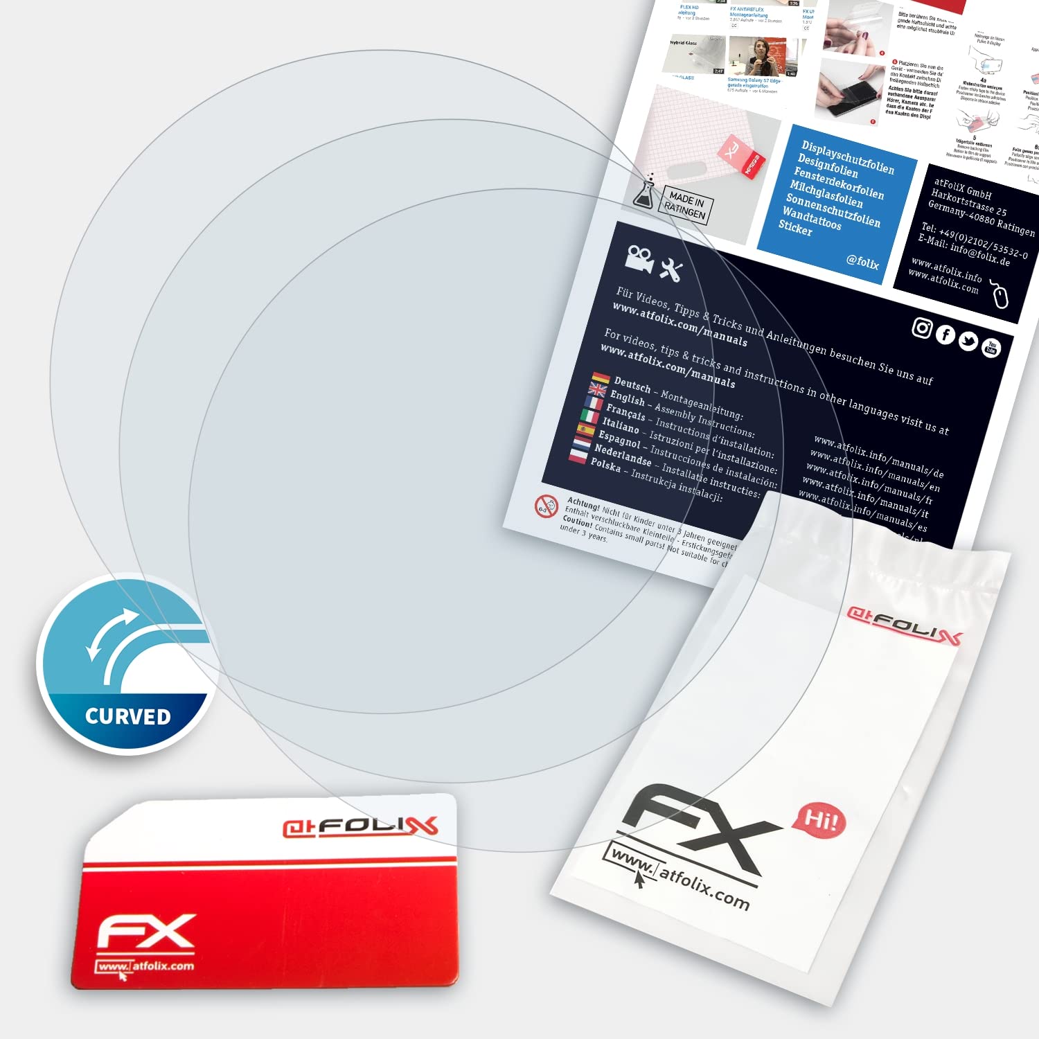 Misfit Shine 2 Screen Protector - 3 Pack Ultra Clear Flexible Film FX Protection | Perfect for Fitness Tracking & Everyday Wear