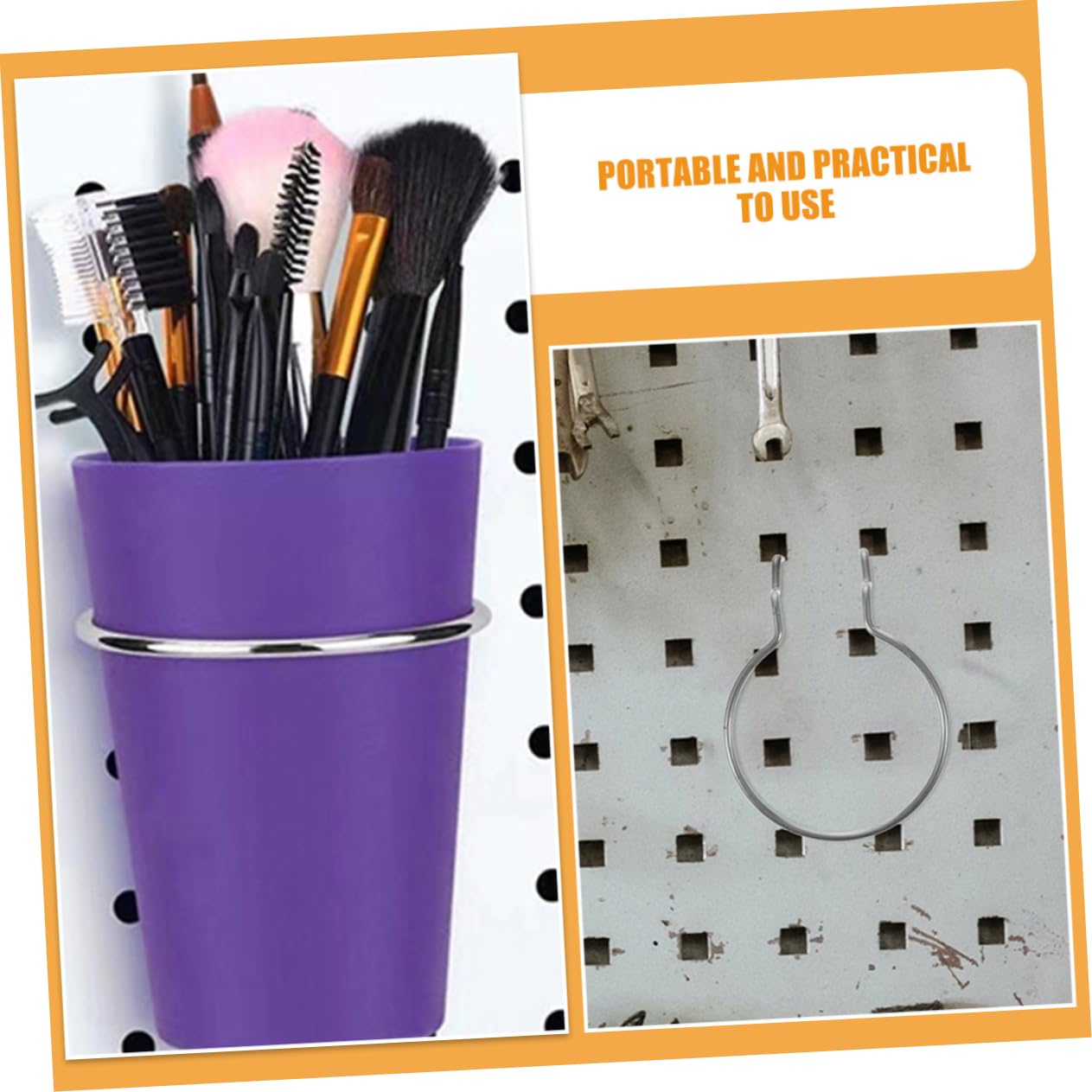 12-Piece Pegboard Hooks Set - Heavy Duty Iron Hooks for Organizing Cups, Bins & Jars - Perfect for Craft Rooms, Garages & Home Organization (Black)