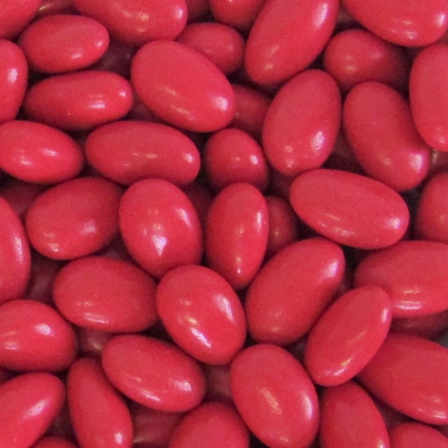 Premium Jordan Almonds (Red) - Gourmet Candy for Weddings, Baby Showers & Party Favors - Bulk Almonds for Celebrations & Gifts