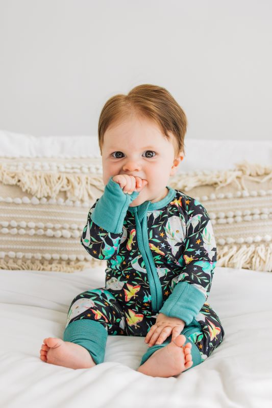 Luna Moth Print Zip-Up Romper Jumpsuit - Cute Butterfly Bodysuit for Women | Perfect for Festival, Cosplay & Unique Fashion Outfits