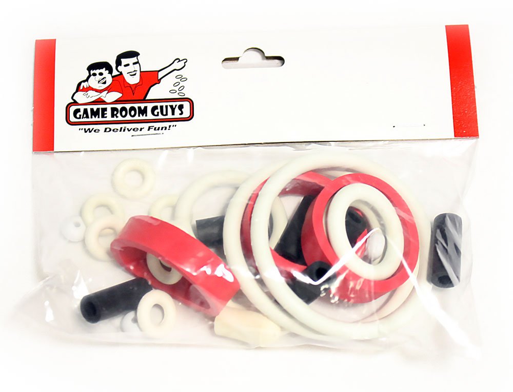Bally Black Rose Pinball White Rubber Ring Kit - Durable Replacement Parts for Pinball Machines - Perfect for Arcade Game Repair and Home Entertainment Setup
