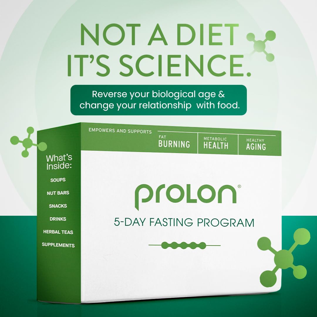 Prolon 5-Day Fasting Kit for Weight Loss | Fasting Mimicking Diet Program for Women & Men | 100% Plant-Based Low-Calorie Meals & Snacks | Clinically Researched Fasting Support | Version 3 Kit | Perfect for Intermittent Fasting & Detox