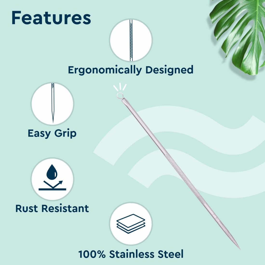 Professional GUBB Pimple & Blackhead Remover Tool Set - 2 Pack Stainless Steel Comedone Extractors for Acne, Whitehead & Blemish Care | Perfect for Home Facial, Spa & Skin Care Routine