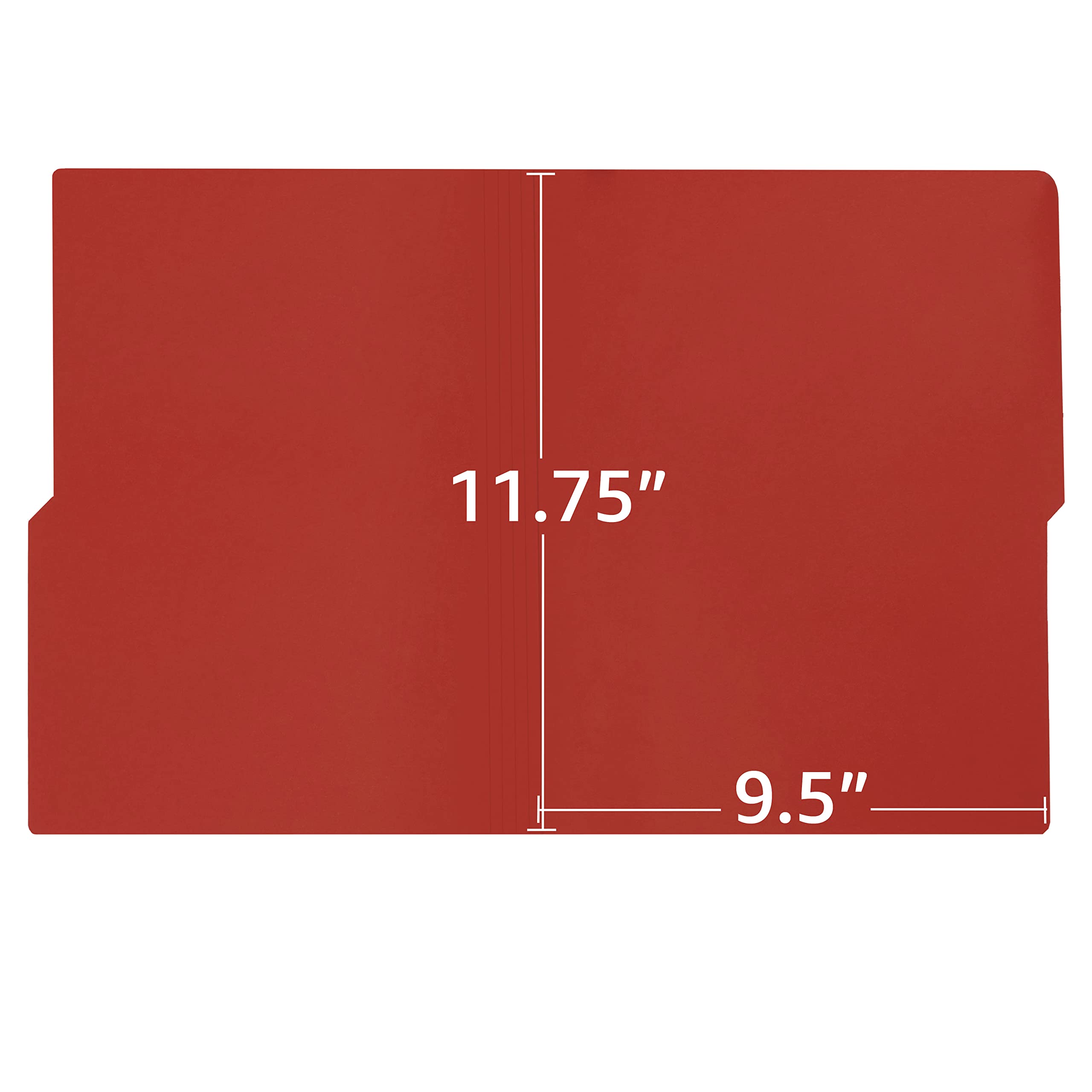 uBoxes Letter Folders - 100 Pack (3 Boxes) - Premium Deep Red Stationery for Mailing, Organizing & Office Use