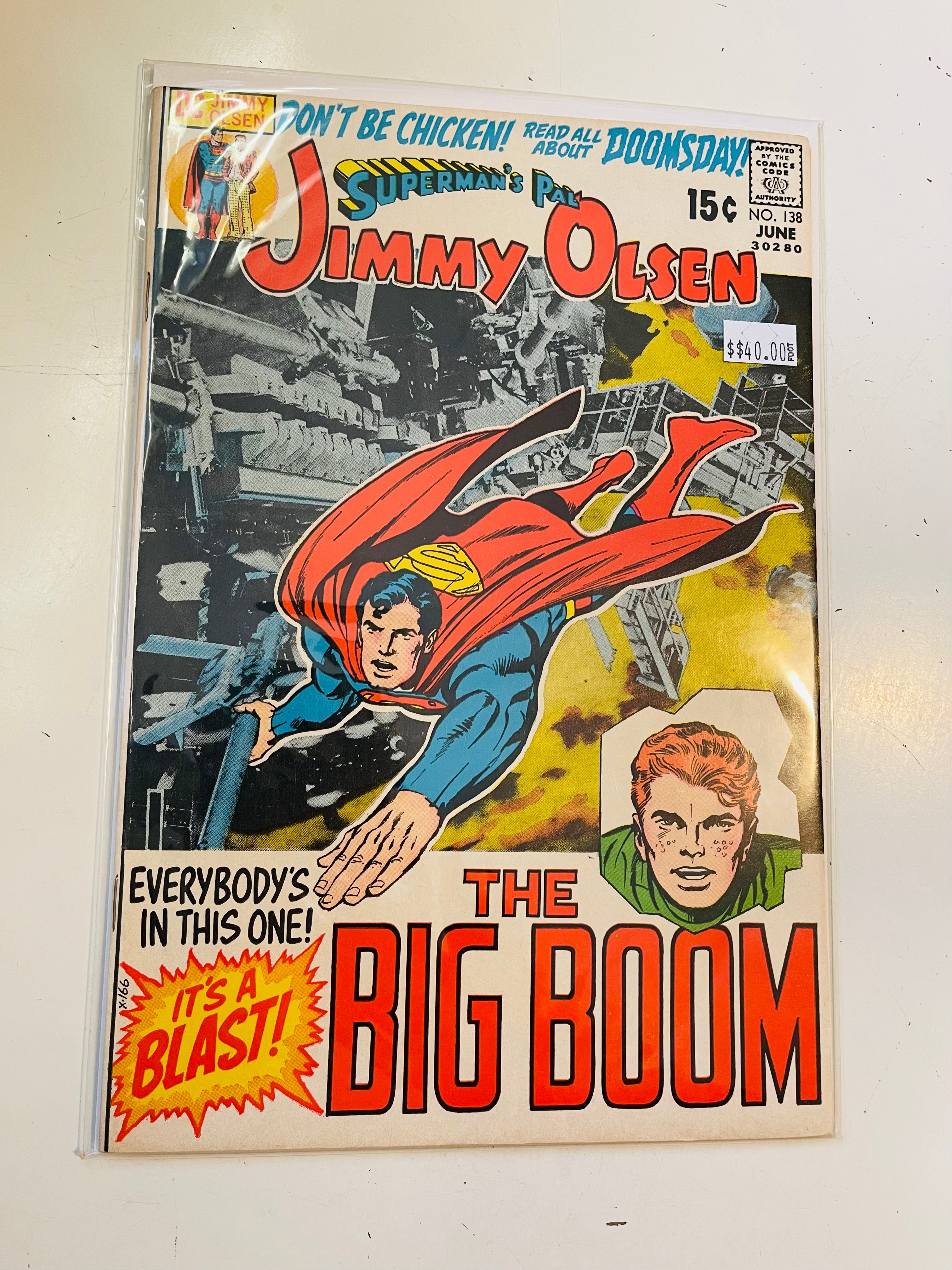 Jimmy Olsen Superman’s Pal #138 Vintage Comic Book - Collectible DC Comics for Fans & Enthusiasts | Perfect for Display, Gifts & Comic Collections