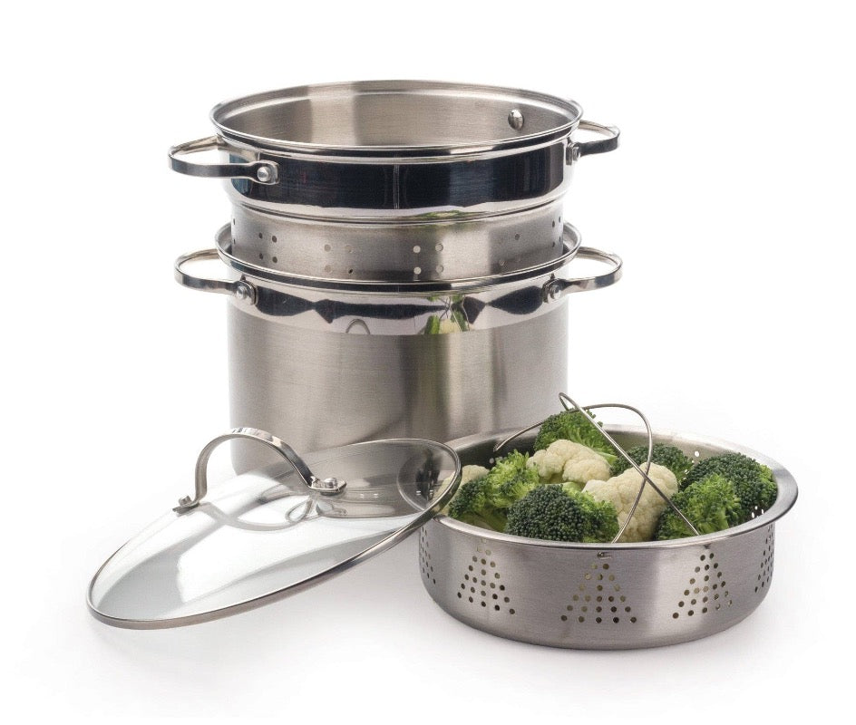 8 Qt Stainless Steel Multi Cooker - Electric Pressure Cooker, Slow Cooker & Rice Cooker - Perfect for Family Meals, Meal Prep & Healthy Cooking