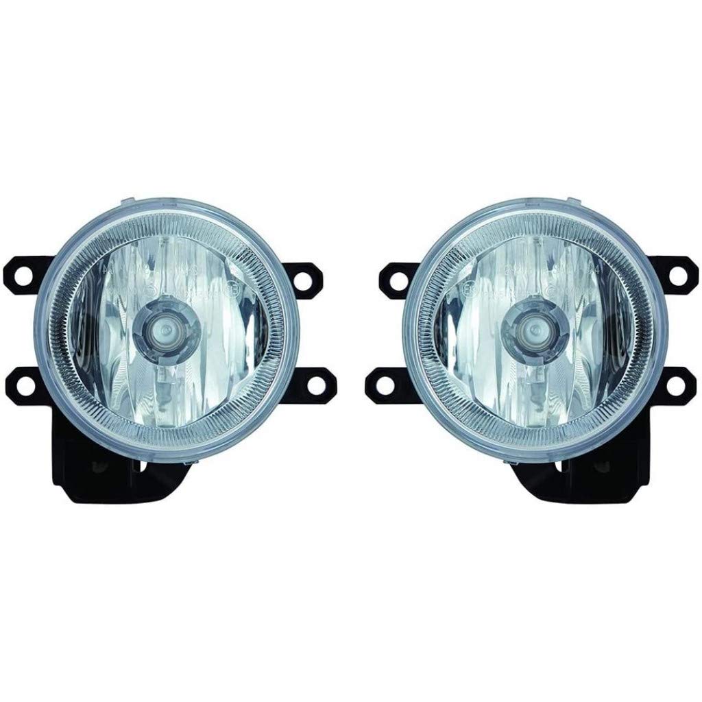 Lexus RX450h Fog Light Assembly Pair - Driver & Passenger Side (2014-2015) | CAPA Certified | Replacement for TO2592129 | Includes Bulbs | Perfect for Night Driving & Foggy Conditions