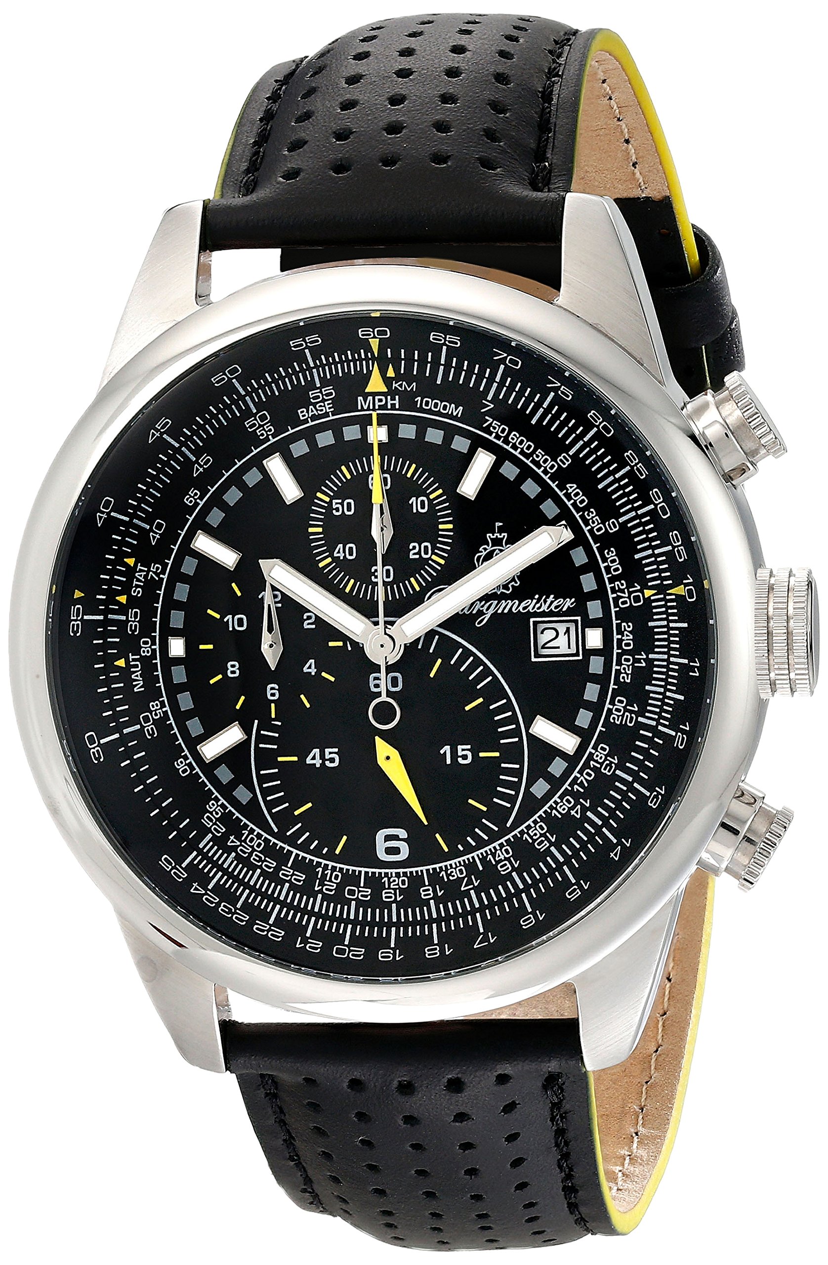 Burgmeister BM505-122 Melbourne Men's Watch - Analog Quartz Watch with Citizen Movement, Water Resistant, Genuine Leather Strap - Classic Dress Watch for Business, Formal Occasions & Everyday Wear