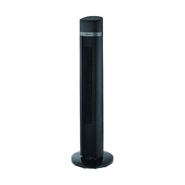 Midea Tower Fan with Remote Control - 36 Inch Quiet Oscillating Cooling Fan for Home, Office & Bedroom - Energy Efficient with 3 Speeds & Timer - Perfect for Summer, Indoor Use & White Noise Sleep Aid