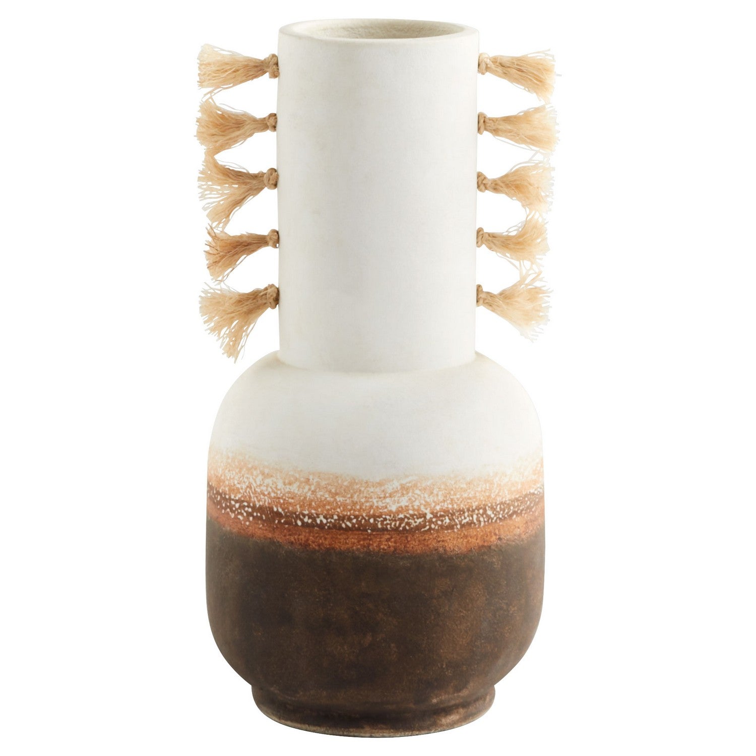 Cyan Design 11547 Margaret Vase - Small Ombre & Jute Decorative Vase for Home Decor, Wedding Centerpieces, and Tabletop Displays