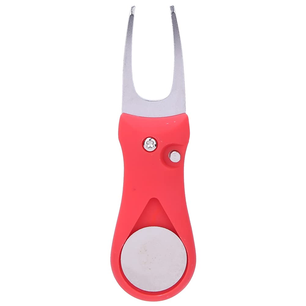 Premium Golf Divot Repair Tool - Heavy Duty Stainless Steel Ball Mark Fixer for Greens - Perfect for Training, Practice & Course Maintenance