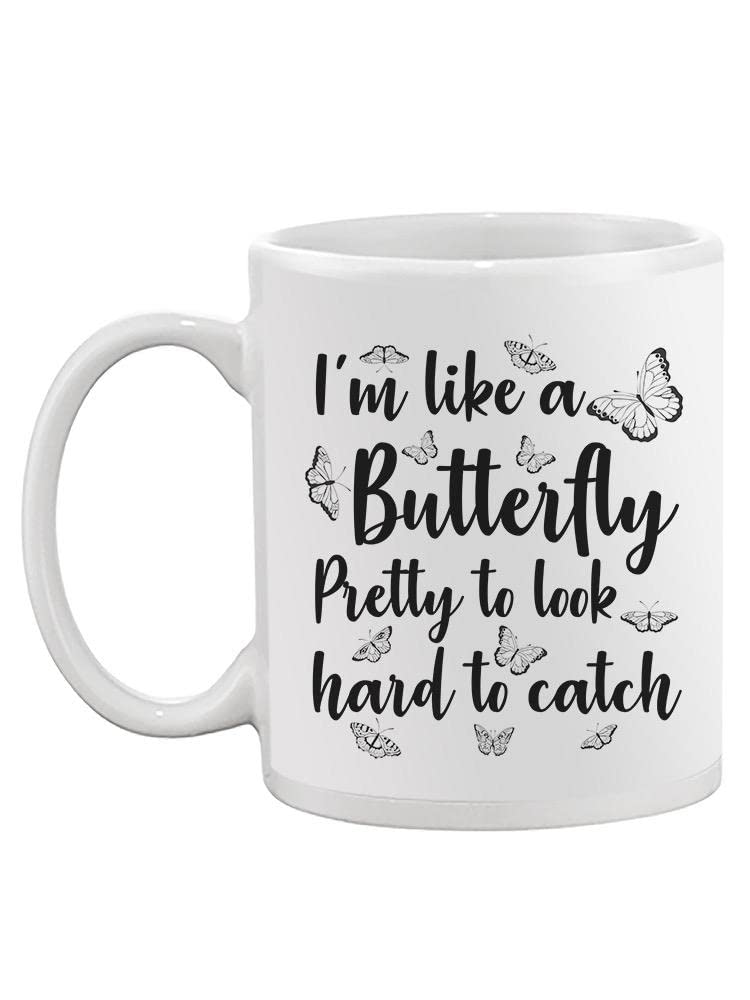 Butterfly Mug - Unique Ceramic Coffee Cup with Colorful Butterfly Design - Perfect for Tea, Coffee, or Hot Chocolate at Home or Office