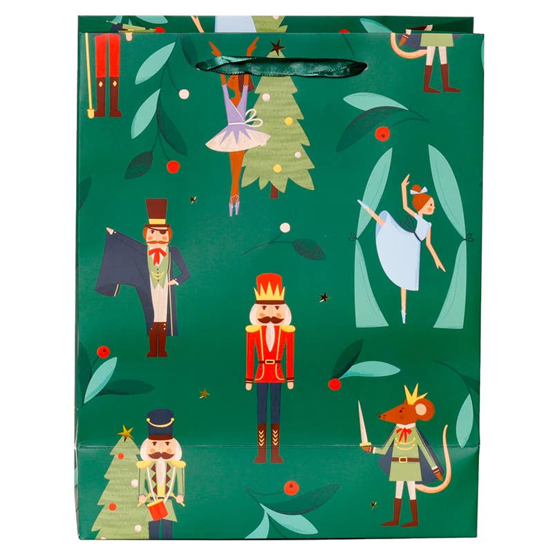 Christmas Nutcracker Sugar Plum Fairy Gift Bag - Holiday Party Favors, Christmas Decorations & Stocking Stuffers - Perfect for Festive Gifts, Tree Ornaments & Holiday Celebrations
