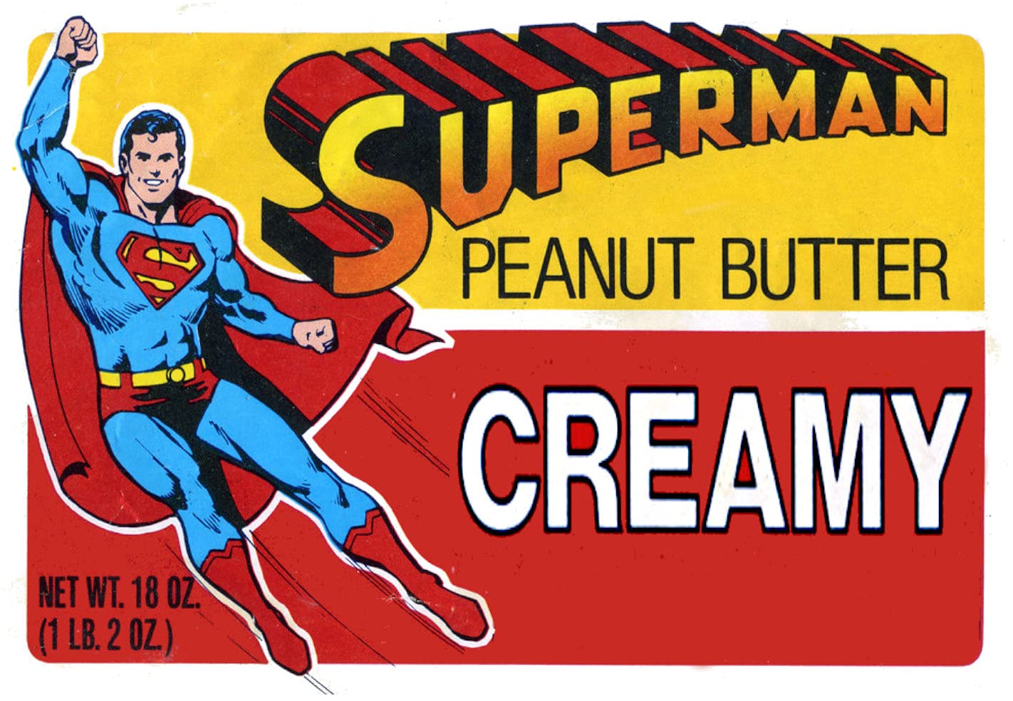 Superman Peanut Butter Vintage Fridge Magnet 2