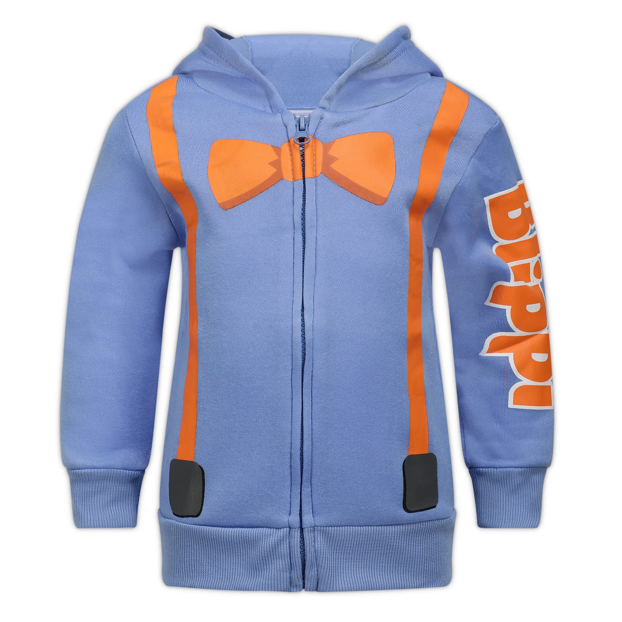Blippi Boys Zip Up Hoodie for Toddlers & Kids - Blue Fleece Jacket | Playtime, Outdoor Adventures & Casual Wear