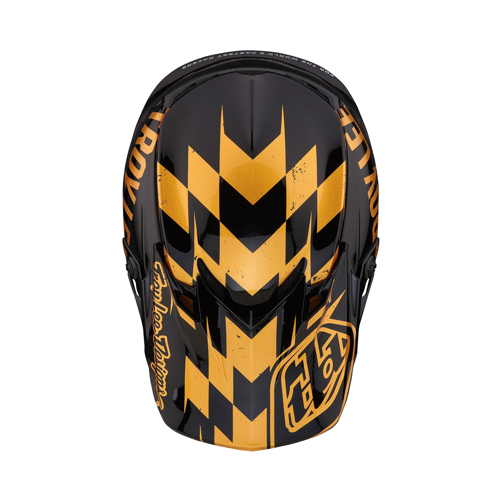 SE4 Polycarbonate Racing Helmet - Lightweight & Durable Motorcycle Helmet for Men & Women - Black & Gold - Perfect for Track Racing, Motorcycling & Extreme Sports