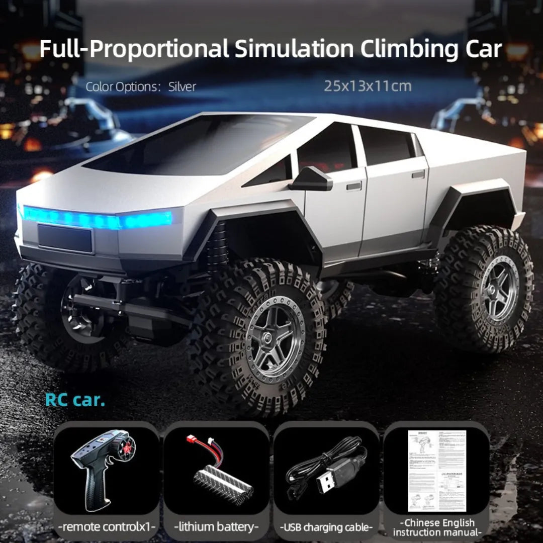 JJRC C8818 1/18 Scale RC Crawler Car - 4WD Off-Road Remote Control Vehicle with Proportional Cyber Shell | Perfect for Rock Crawling, Trail Adventures & Backyard Driving