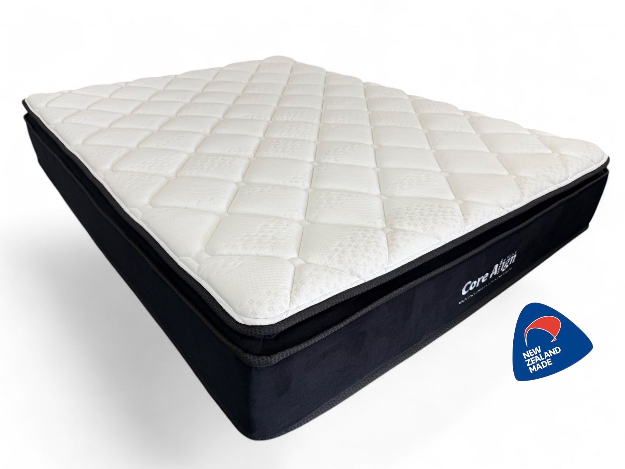 Premium NZ Made CoreAlign 5 Zone Euro Top Pocket Spring Mattress & Base - Orthopedic Support for Back Pain Relief, Ideal for Side, Back & Stomach Sleepers