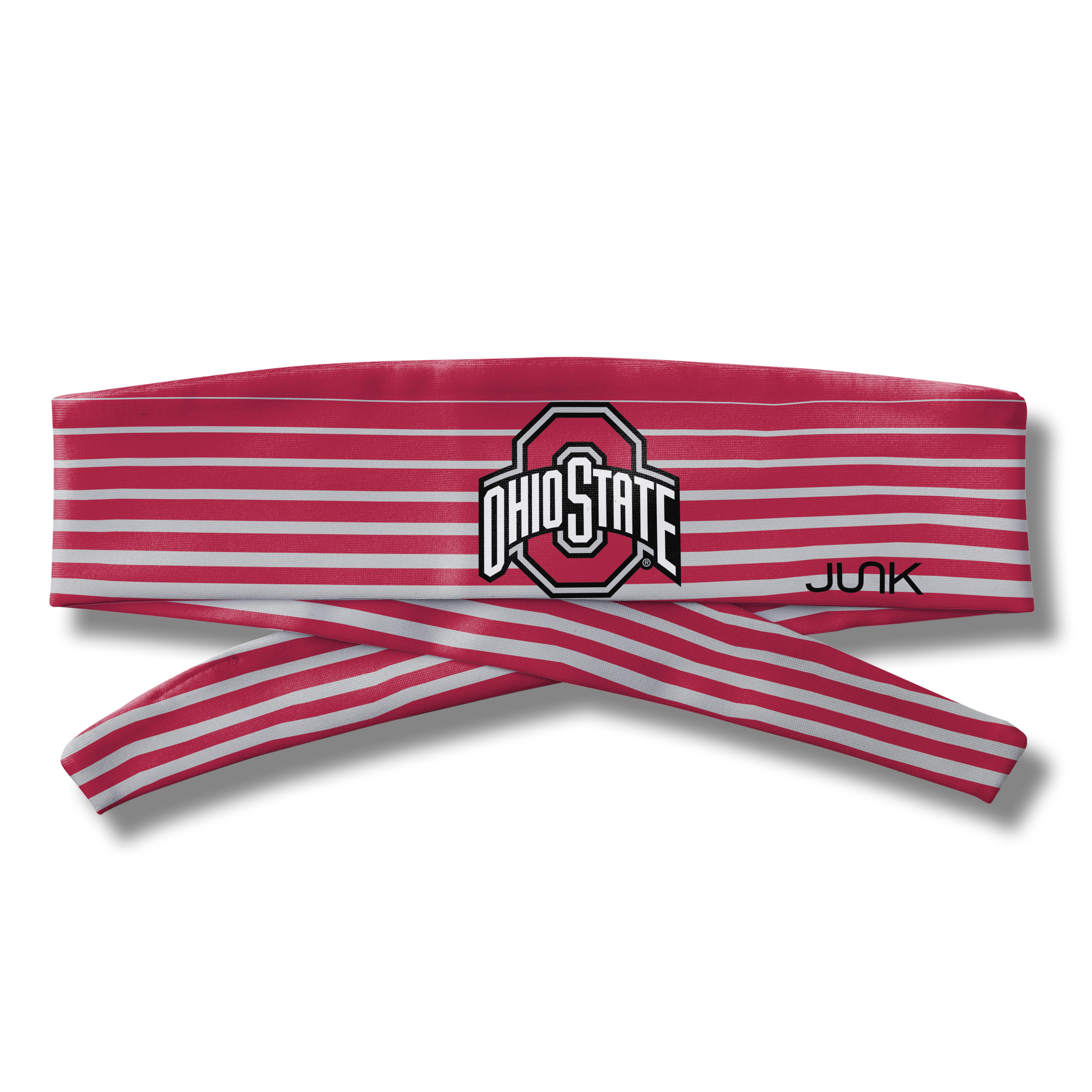 Ohio State Buckeyes Gradient Stripe Flex Tie Headband - Adjustable Sports Headband for Running, Workouts & Game Day - Perfect for Fans & Athletes