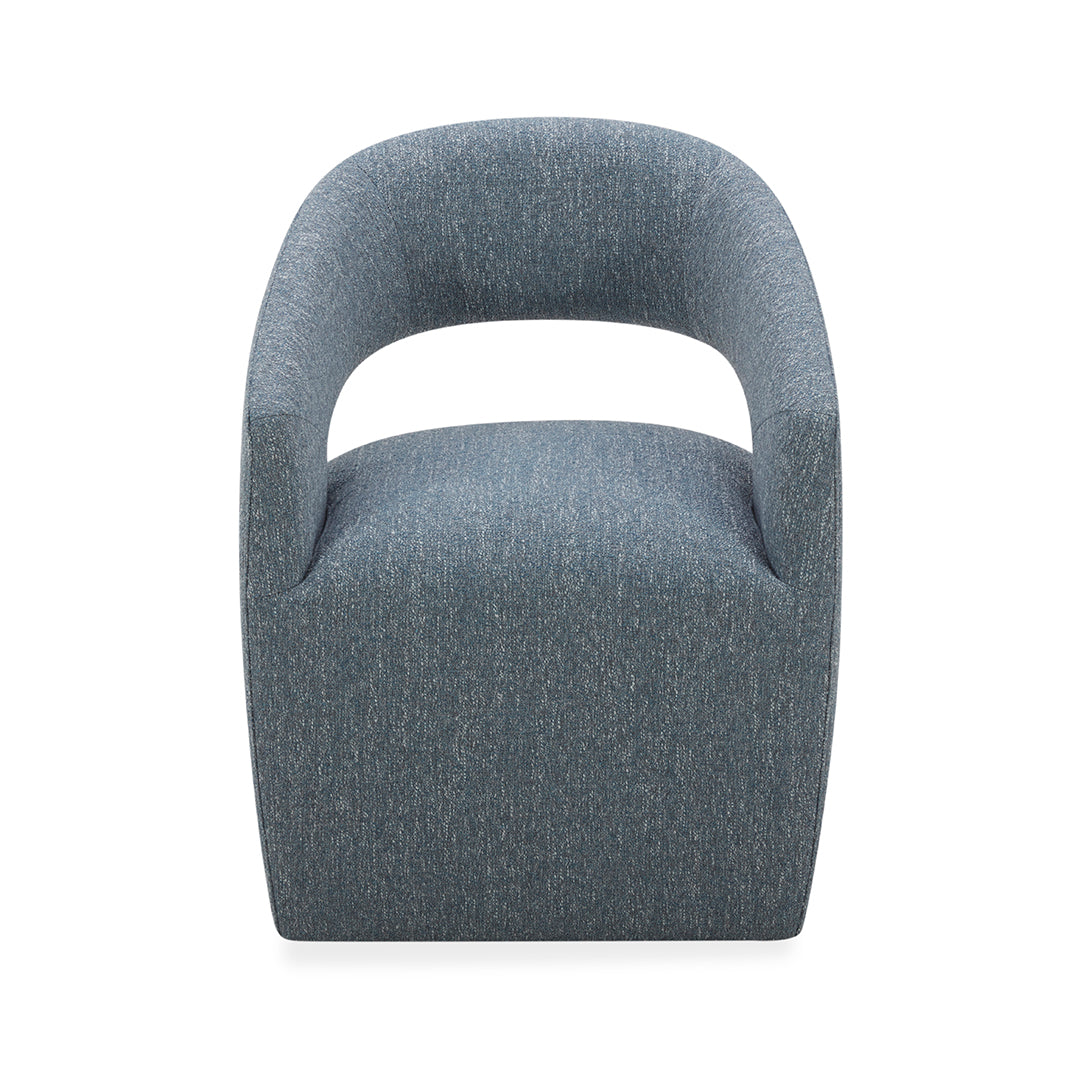 Nathan Upholstered Dining Chair - Modern Comfortable Kitchen Chairs with Padded Seat & Sturdy Wooden Legs - Perfect for Dining Room, Breakfast Nook, and Home Office