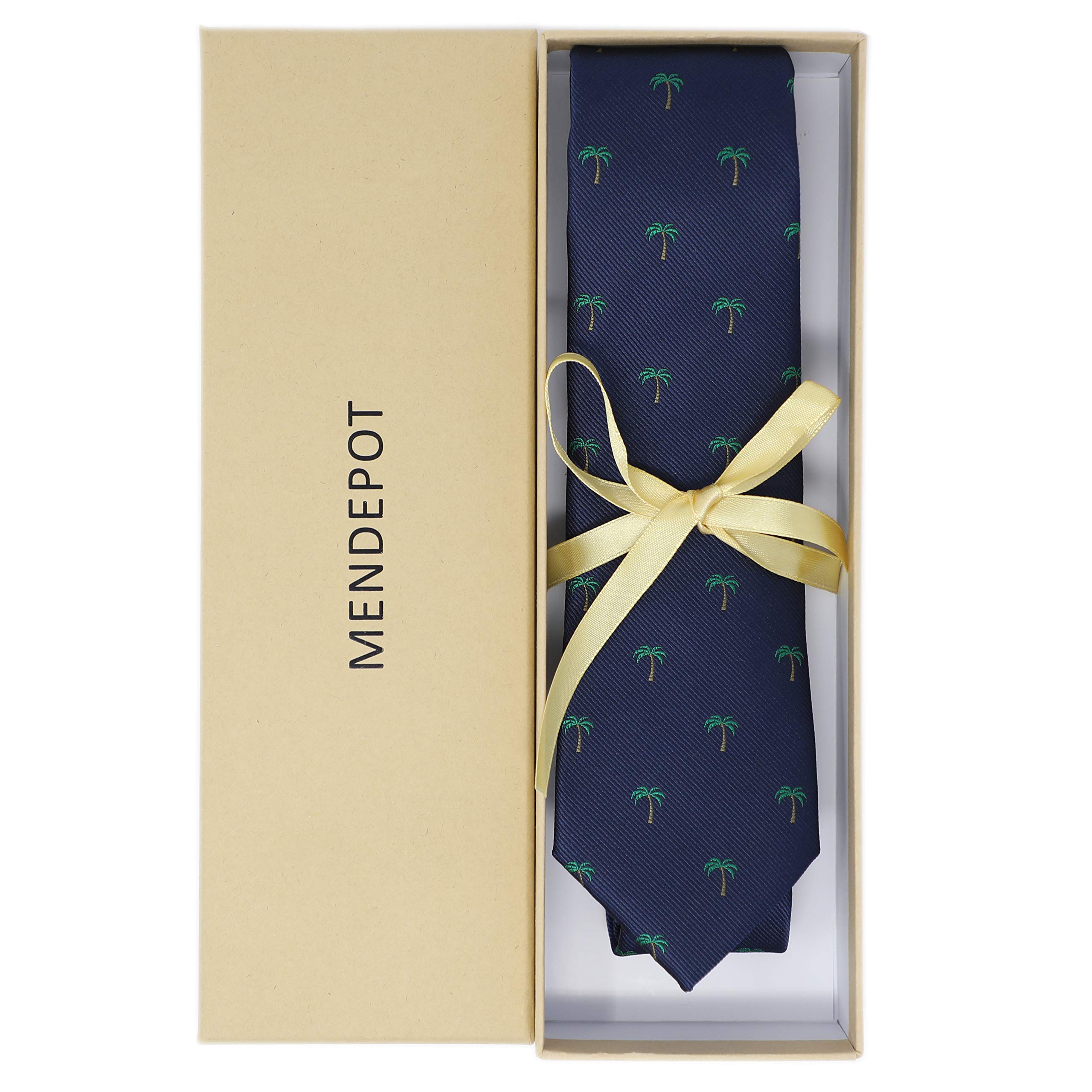 Eco-Friendly Plants & Trees Pattern Necktie for Men - Unique Father's Day & Birthday Gift - Perfect for Office, Wedding & Formal Occasions