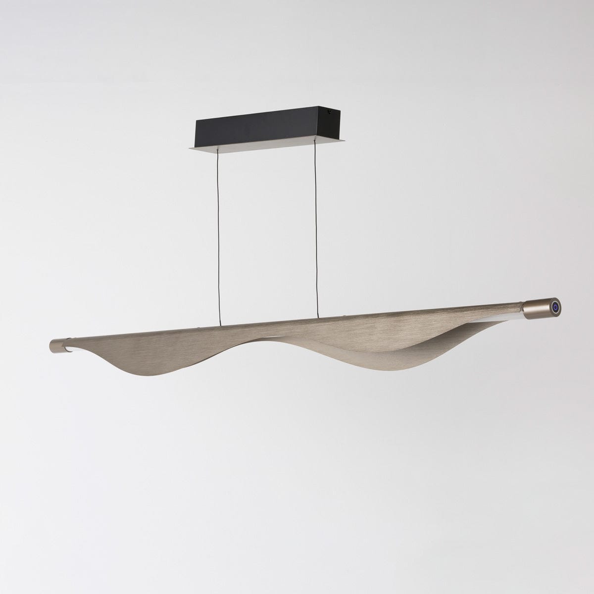 RIAN Modern Linear Pendant Light - Sleek Minimalist Hanging Fixture for Kitchen Island, Dining Room & Bedroom Lighting - Dimmable LED Chandelier for Contemporary Home Decor