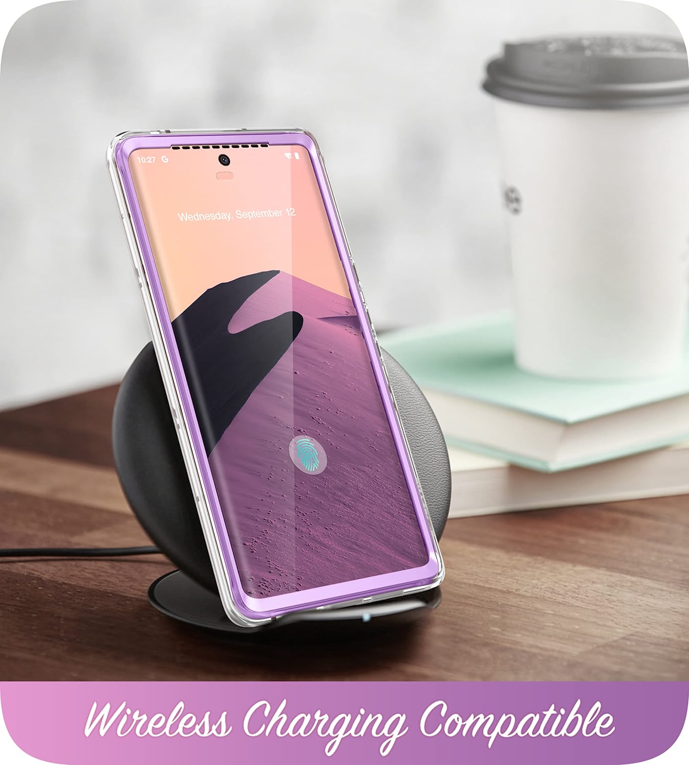 Google Pixel 7 Pro Marble Phone Case - Shockproof Protective Cover with Full Body Protection - Perfect for Work, Travel & Everyday Use