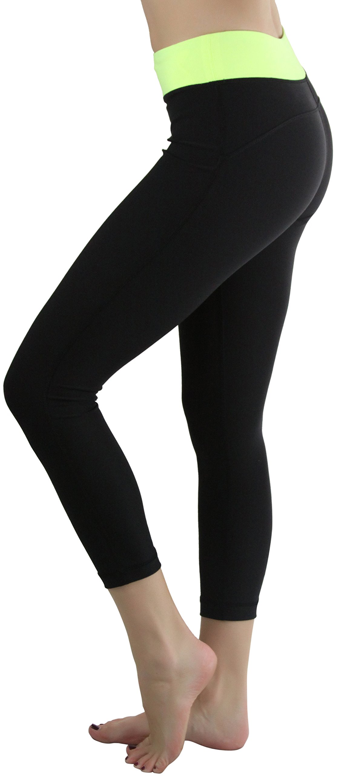 ToBeInStyle Women's Colorblock Active Leggings - Full Ankle Length Workout Pants for Yoga, Running & Gym - High Waist Stretchy Comfort Fit