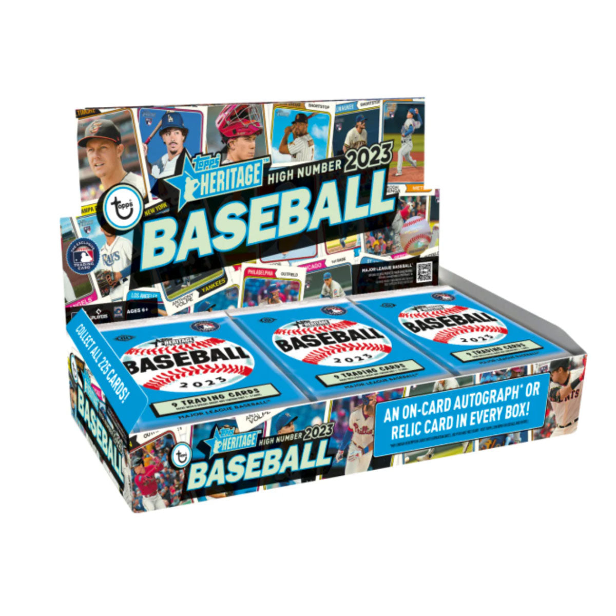 2023 Topps Heritage High Number Hobby Box - Baseball Trading Cards Collection for Collectors & Investors - Perfect for Sports Memorabilia Enthusiasts and Card Show Trading