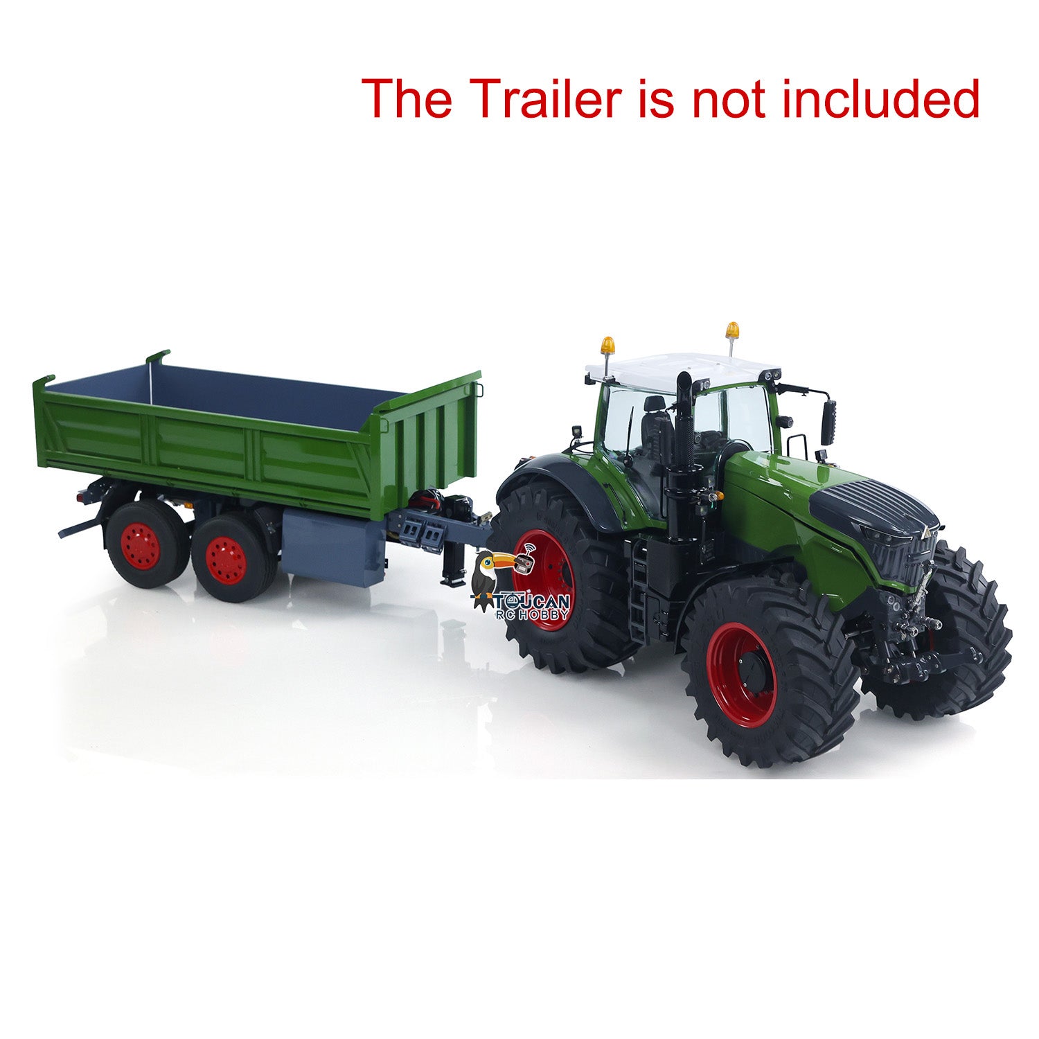 LESU AOUE 1050 1/14 Scale 4WD Metal Hydraulic RC Tractor - 4X4 Radio Control Vehicle with Light & Sound - Realistic Agricultural Toy Car for Hobbyists & Collectors - Perfect for Farm Simulation Play & RC Model Enthusiasts