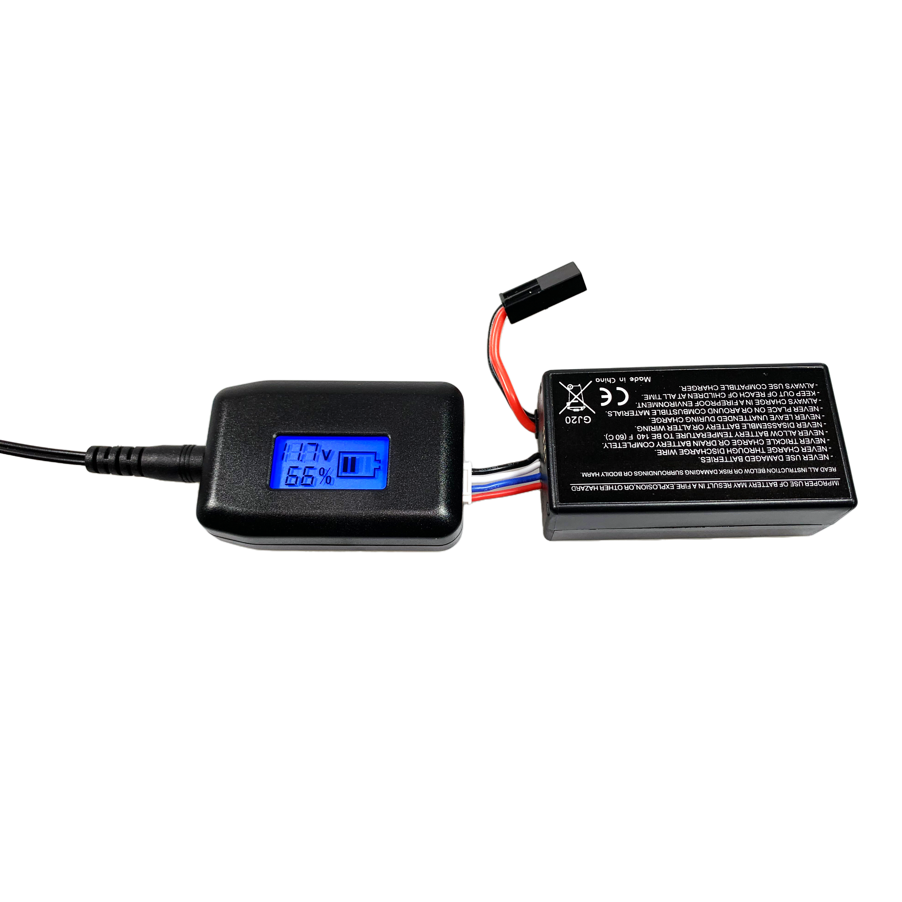 Smart LCD Balancer Charger for 7.4V 11.1V LiPo Batteries - Compatible with Tamiya Connector, Airsoft Guns, RC Drones - Perfect for Hobbyists & Professionals (Home & Field Use)
