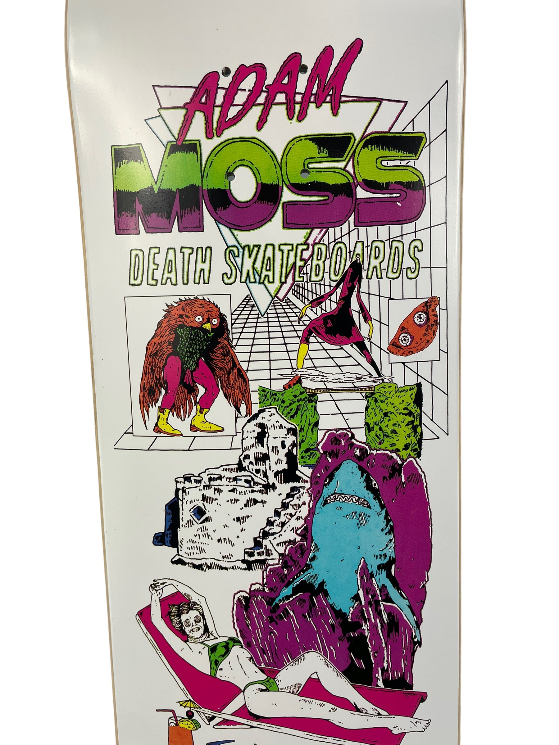 Adam Moss Shark Pro Deck - Death Skateboards - Choose Your Size - Perfect for Street Skating and Skate Park Tricks