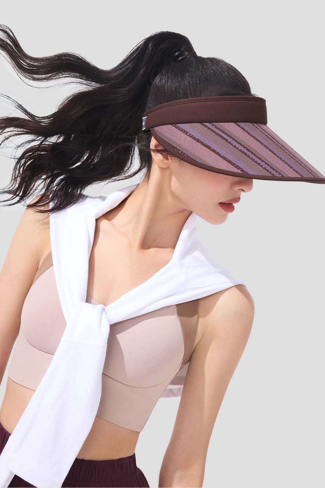 Guji Wide Brim Women's Sun Visor Hat UPF50+ for Outdoor Activities - Beach, Golf, Hiking & Gardening (BM569)
