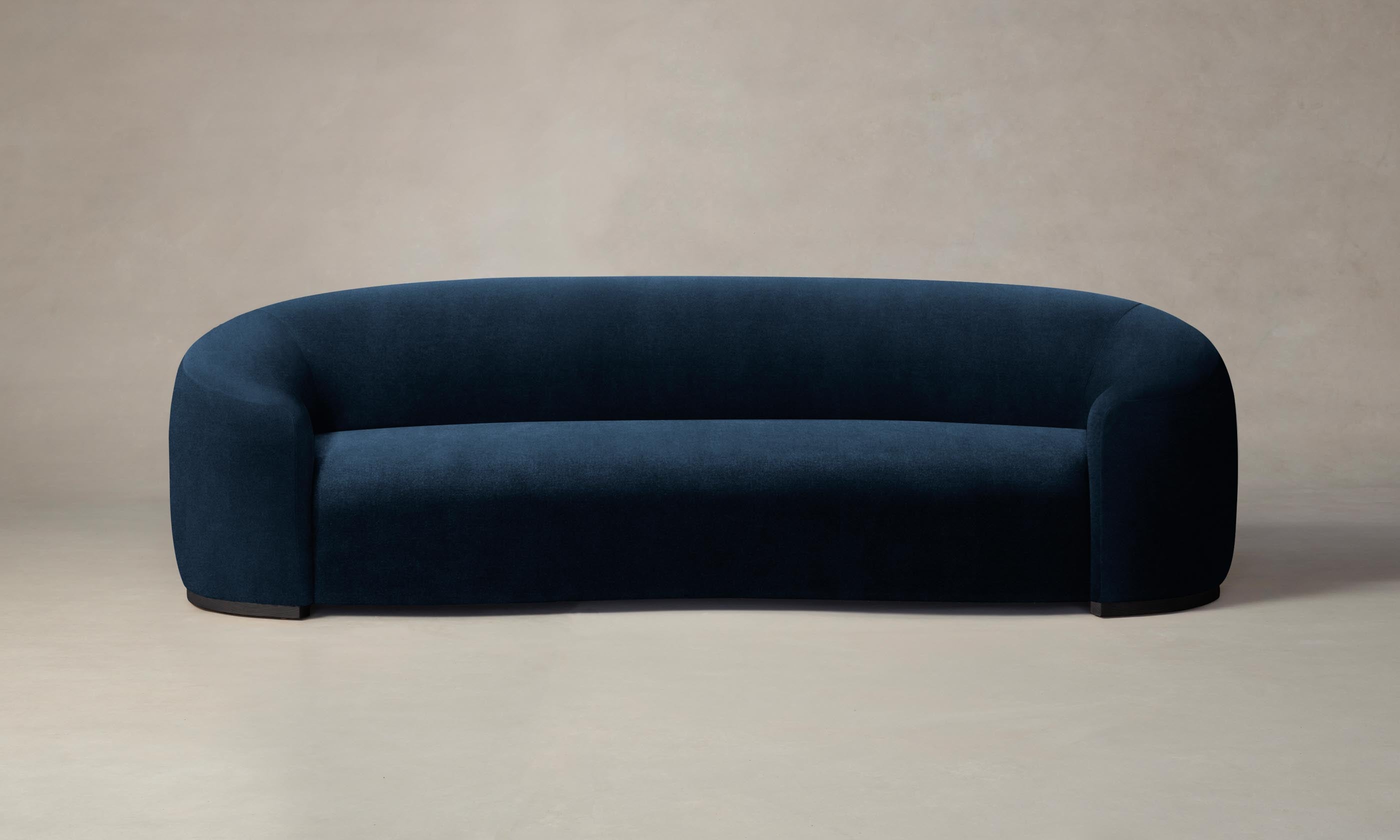 Luxury Chelsea Sofa - Performance Velvet Upholstery in Sapphire Blue | Modern Living Room Furniture for Home & Office Decor