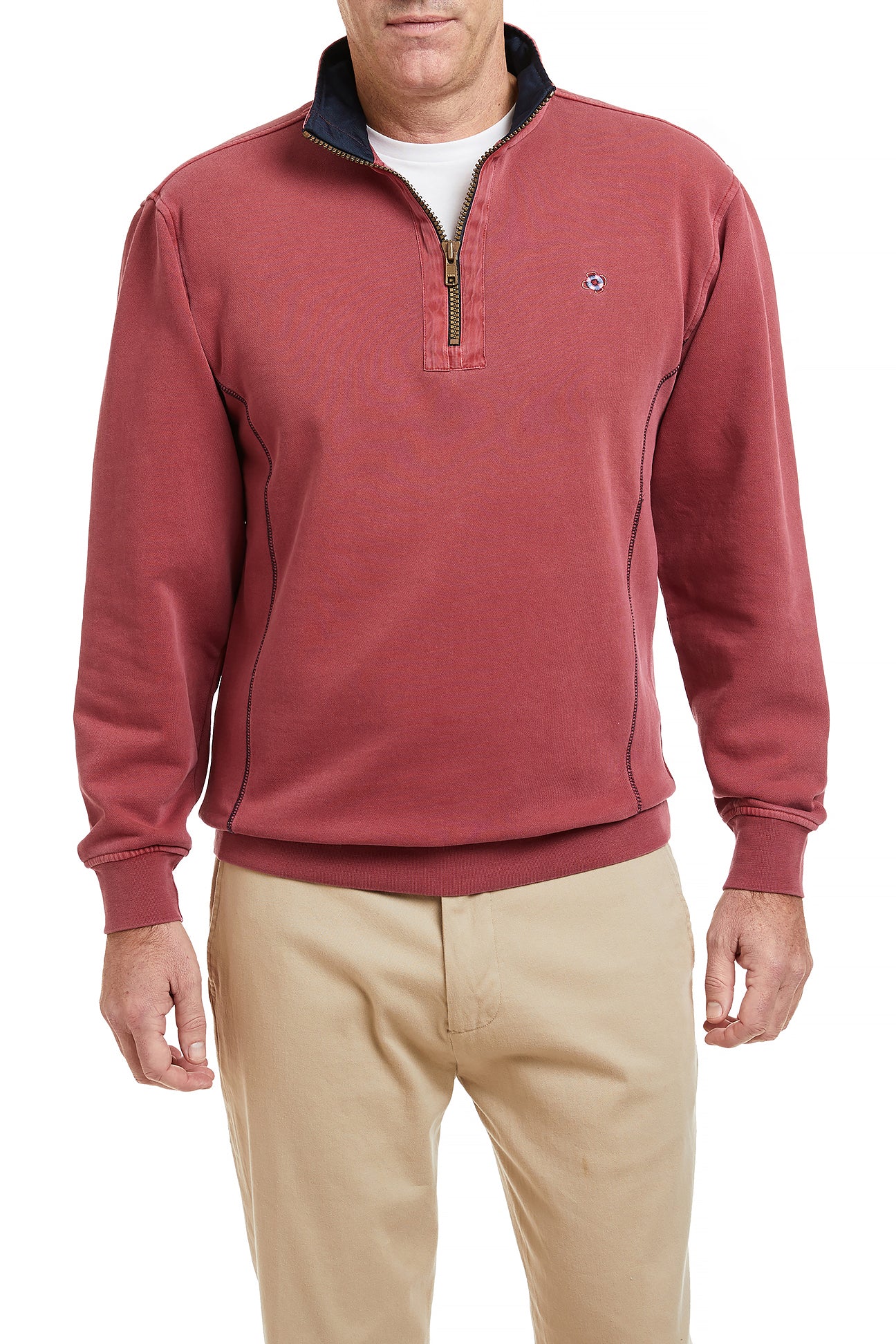 Breakwater Quarter Zip Fleece Pullover - Weathered Red Color for Men | Cozy & Stylish Outdoor & Casual Wear