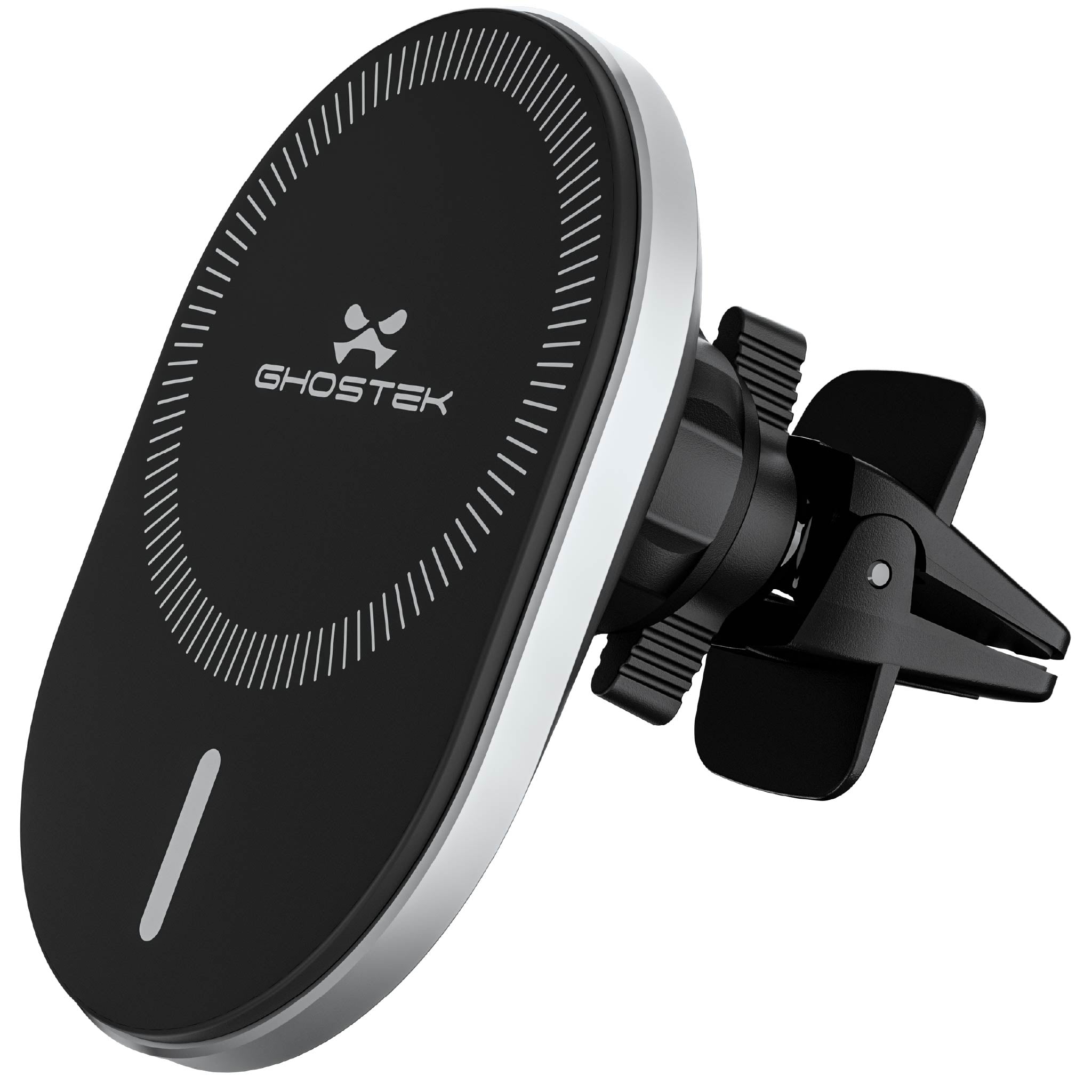 NRGmount MagSafe Wireless Car Vent Mount - Fast Charging Phone Holder for iPhone 12/13/14/15 Pro Max, Mini, Plus - Secure & Adjustable for Driving, Commuting & Travel